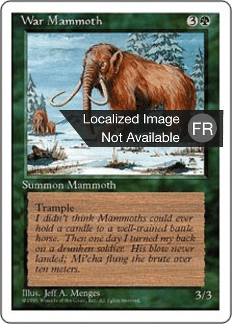 Mammouth de guerre — Fourth Edition — Magic: The Gathering