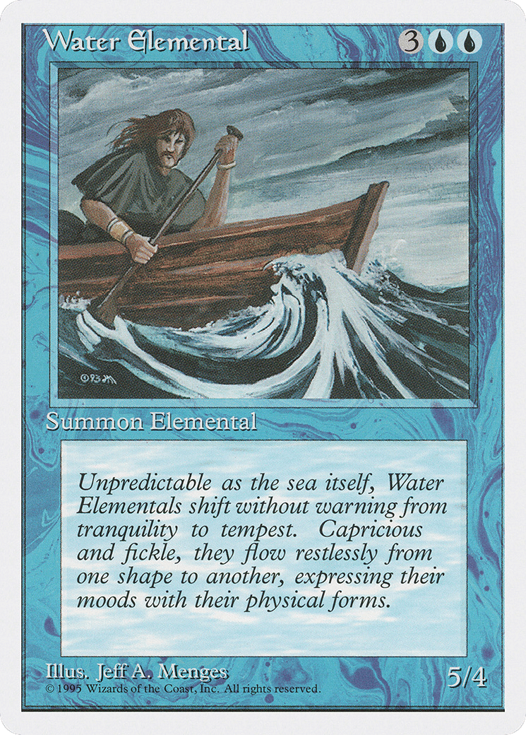 Water Elemental — Fourth Edition — Magic: The Gathering