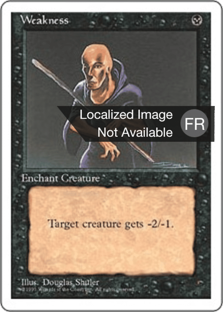 Faiblesse — Fourth Edition — Magic: The Gathering
