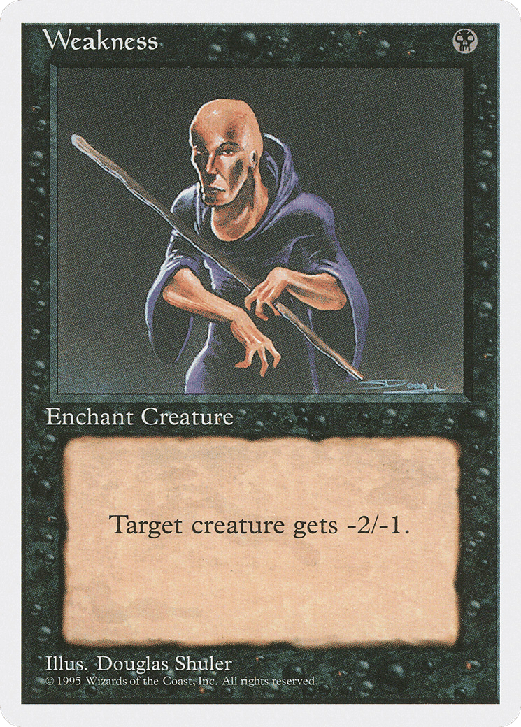 Weakness — Fourth Edition — Magic: The Gathering
