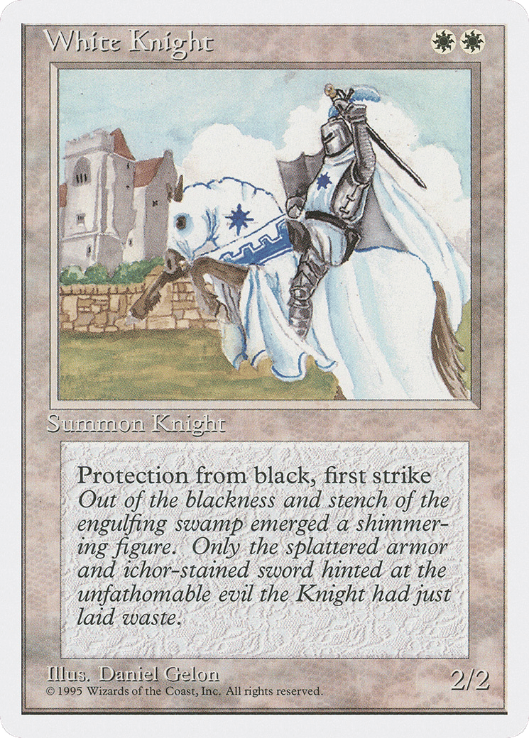 White Knight — Fourth Edition — Magic: The Gathering