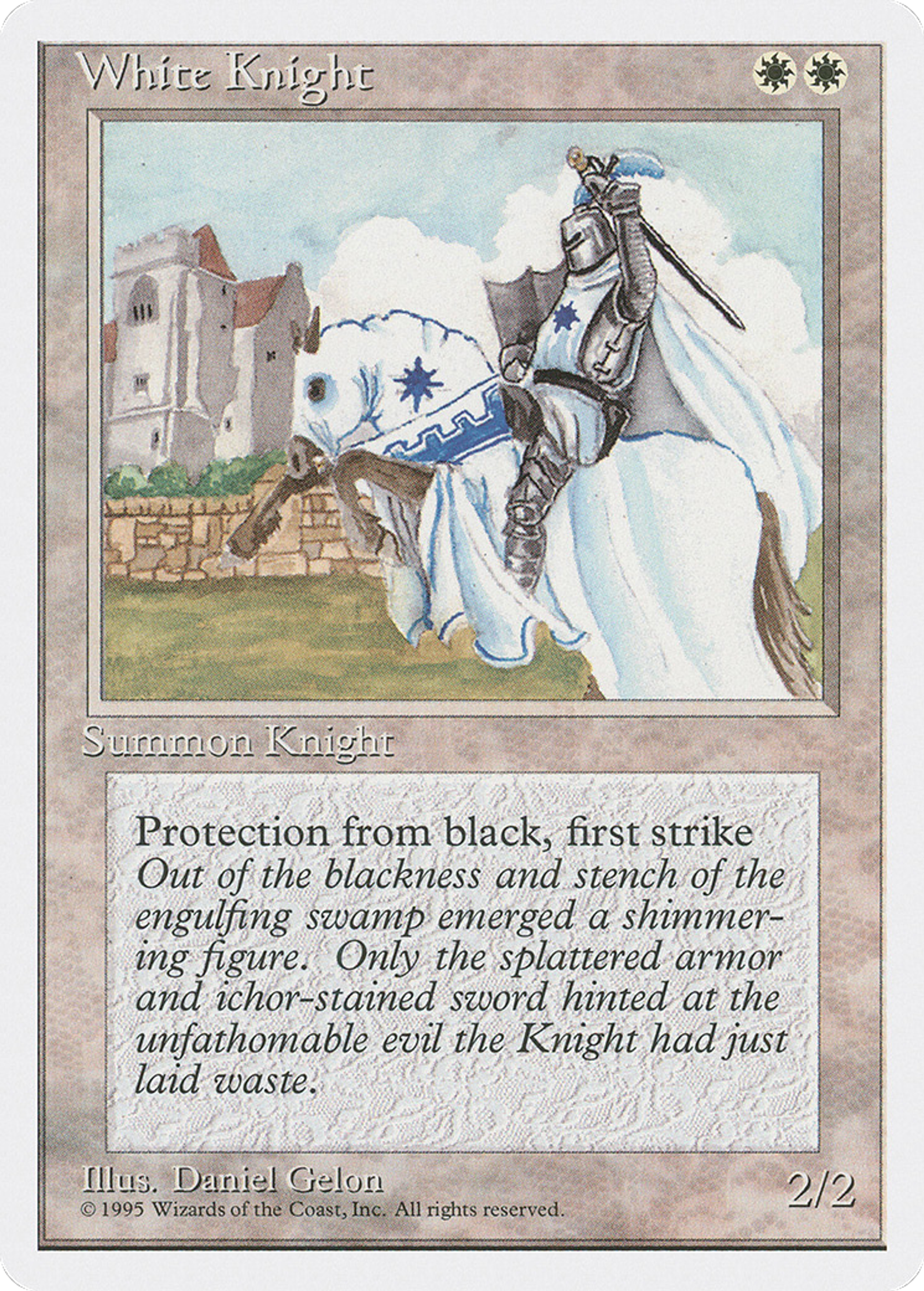 White Knight — Fourth Edition — Magic: The Gathering