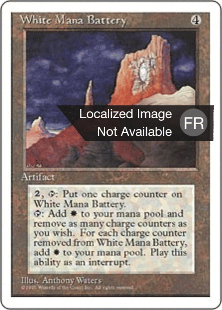 Accumulateur de mana blanc — Fourth Edition — Magic: The Gathering