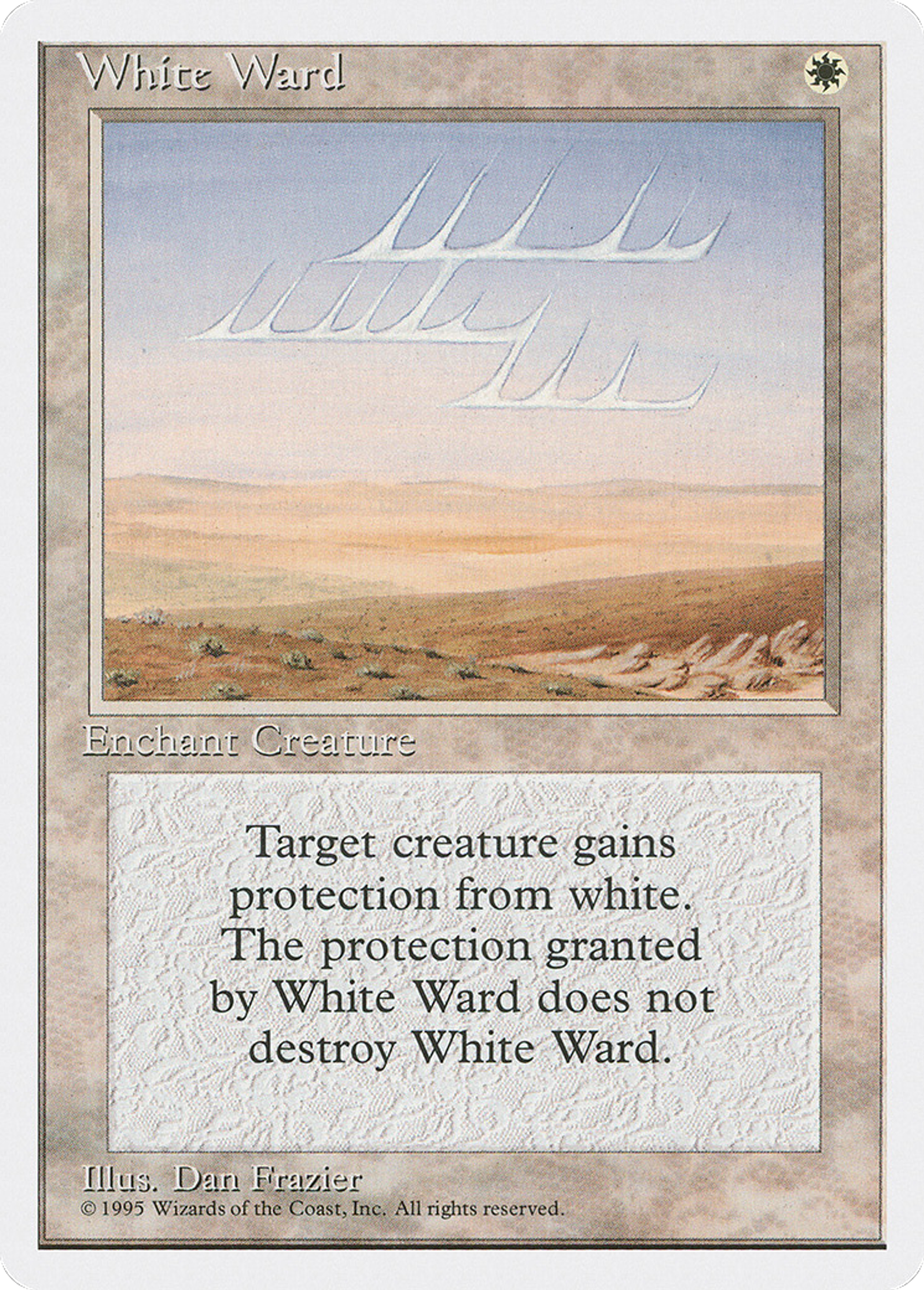 White Ward — Fourth Edition — Magic: The Gathering