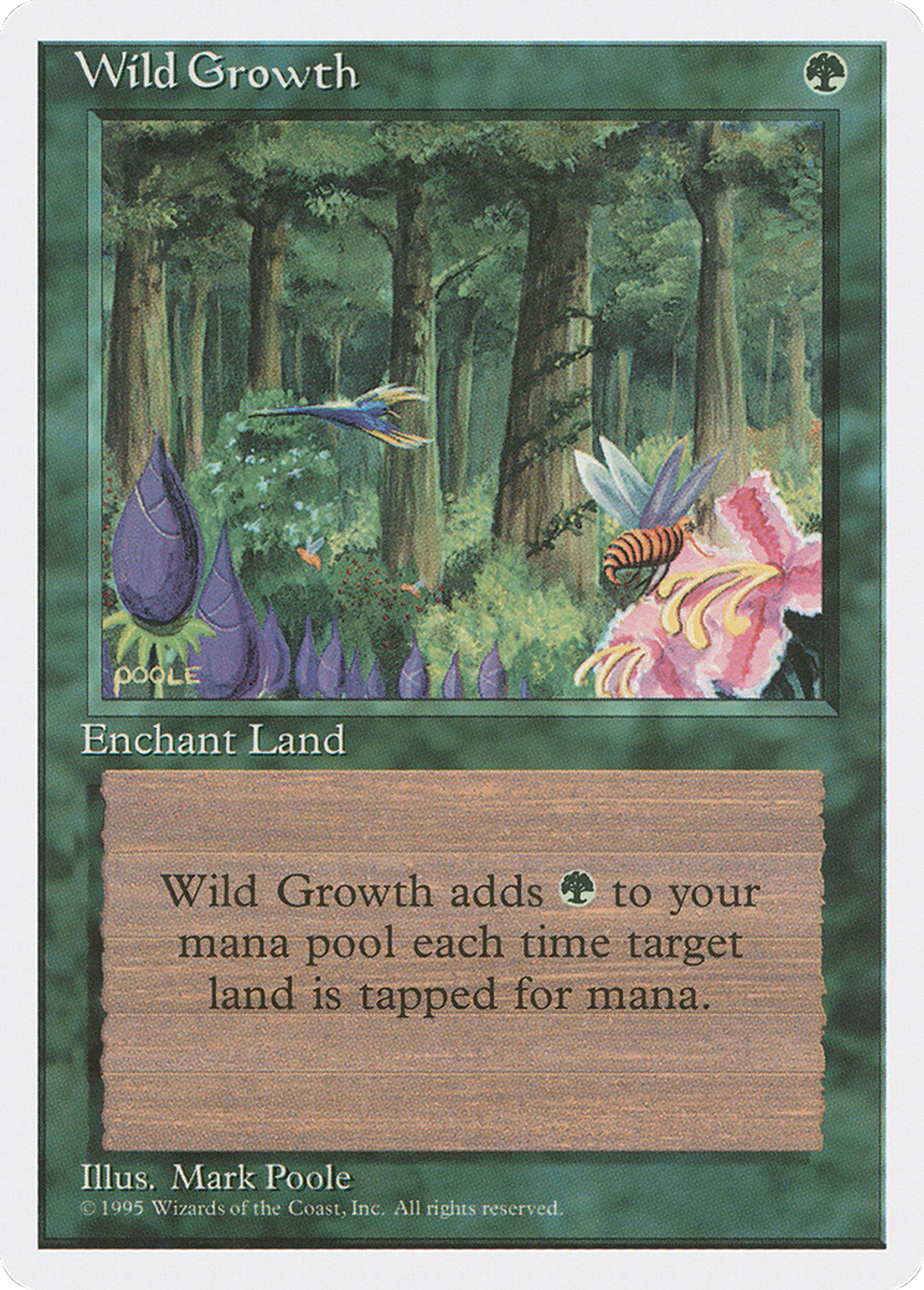 Wild Growth — Fourth Edition — Magic: The Gathering