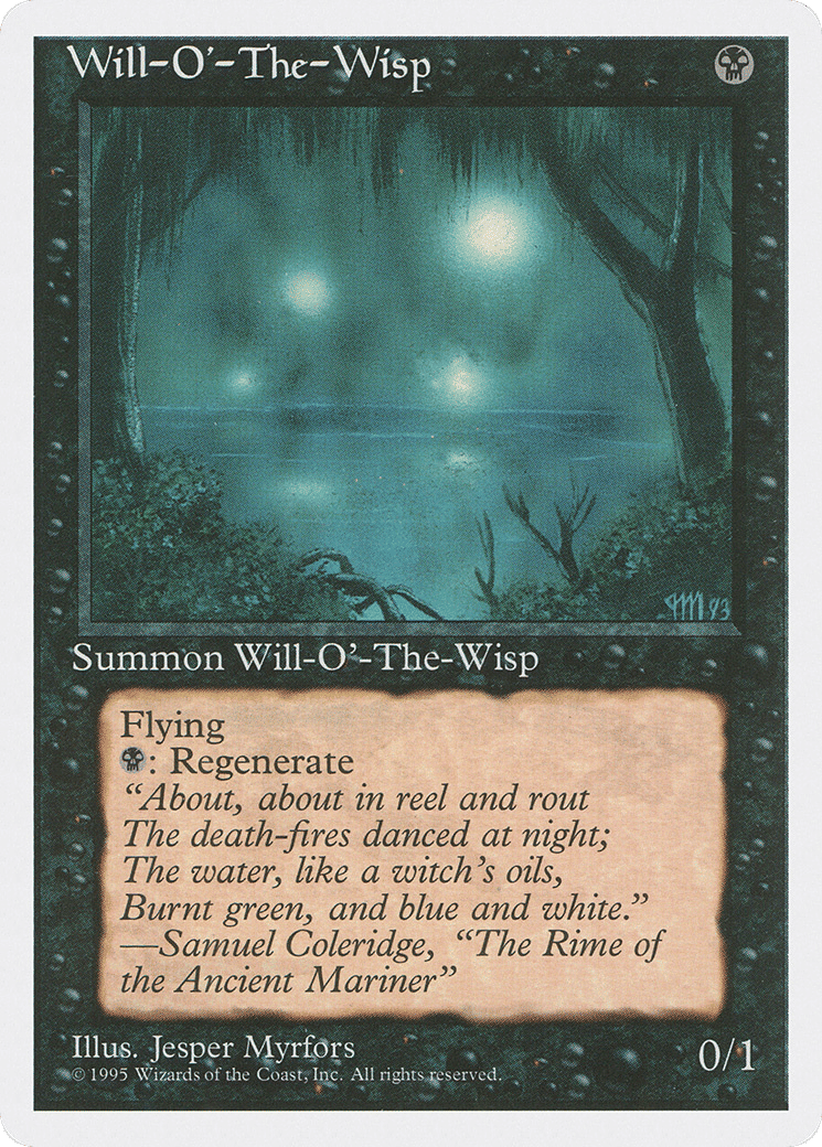 Will-o'-the-Wisp — Fourth Edition — Magic: The Gathering