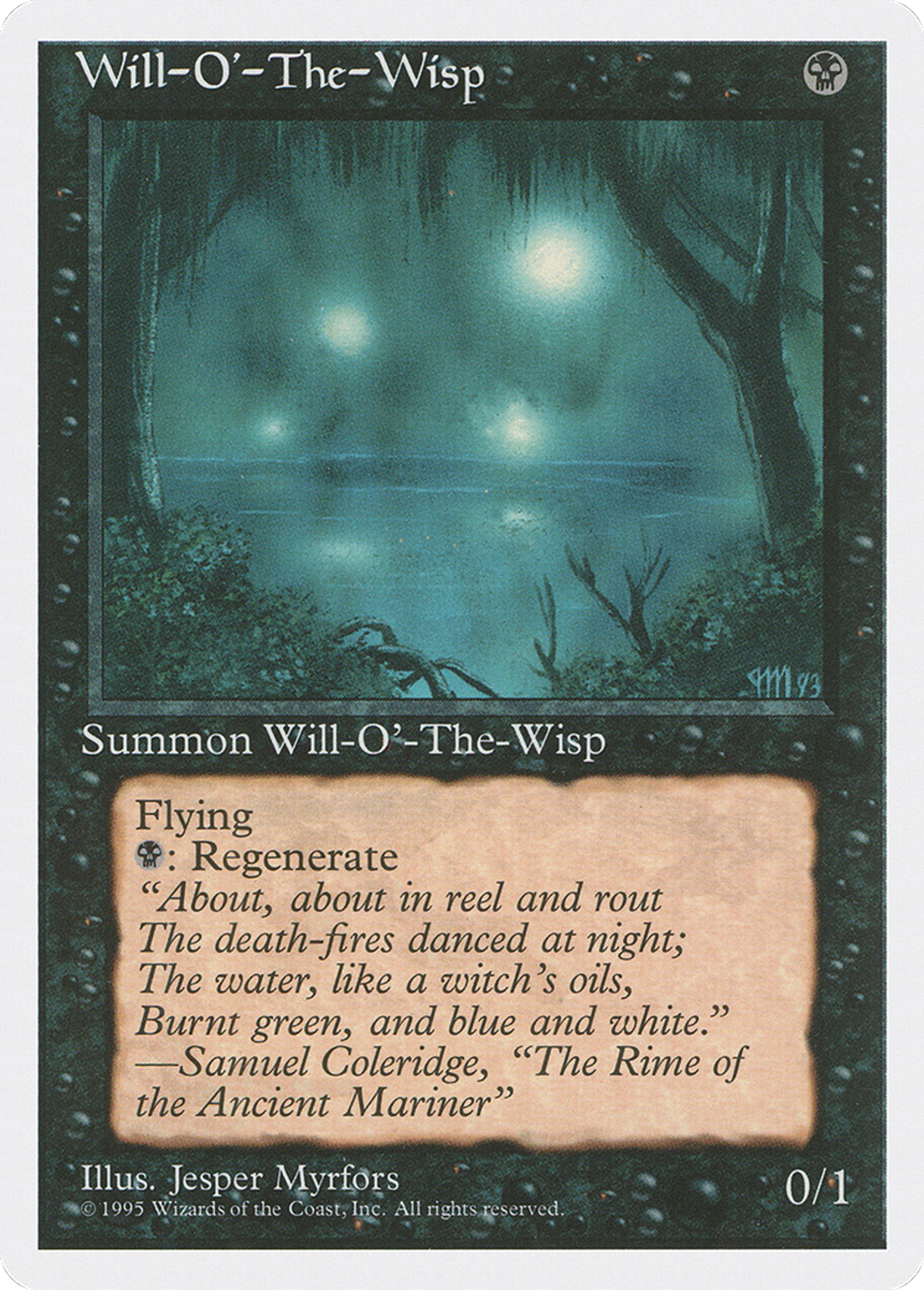 Will-o'-the-Wisp — Fourth Edition — Magic: The Gathering