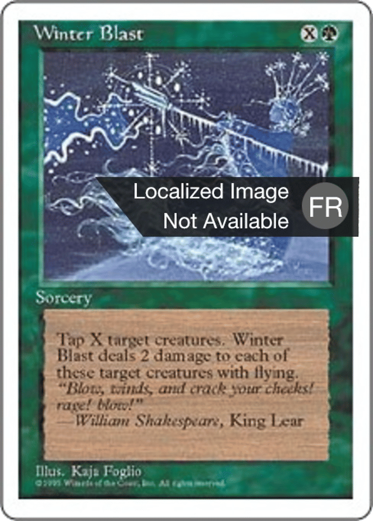 Rafale hivernale — Fourth Edition — Magic: The Gathering