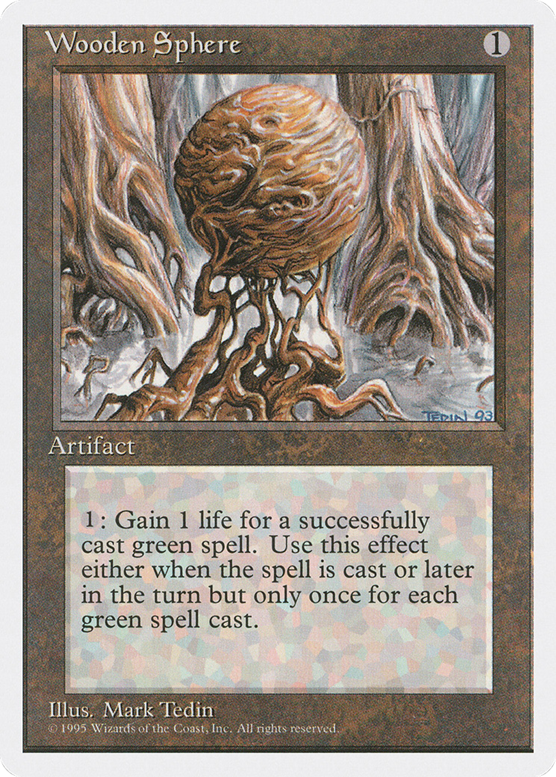 Wooden Sphere — Fourth Edition — Magic: The Gathering