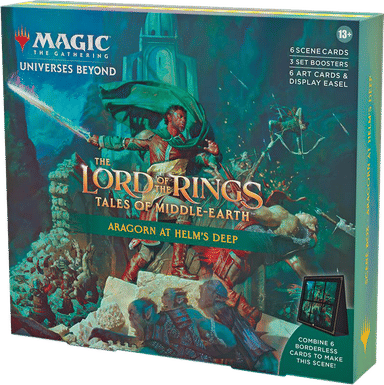 Product image for The Lord of the Rings Tales of Middle earth Scene Box Aragorn at Helms Deep