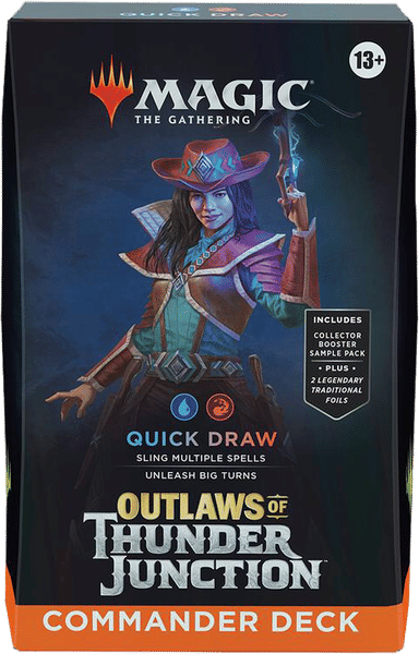 Product image for Outlaws of Thunder Junction Commander Deck Quick Draw