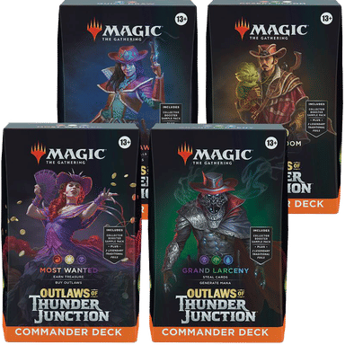 Product image for Outlaws of Thunder Junction Commander Deck Display