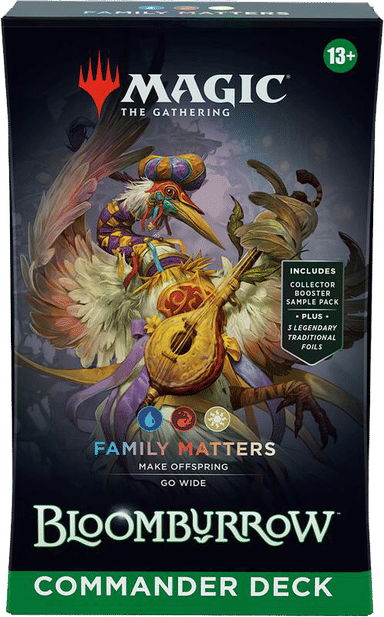 Product image for Bloomburrow Commander Deck Family Matters