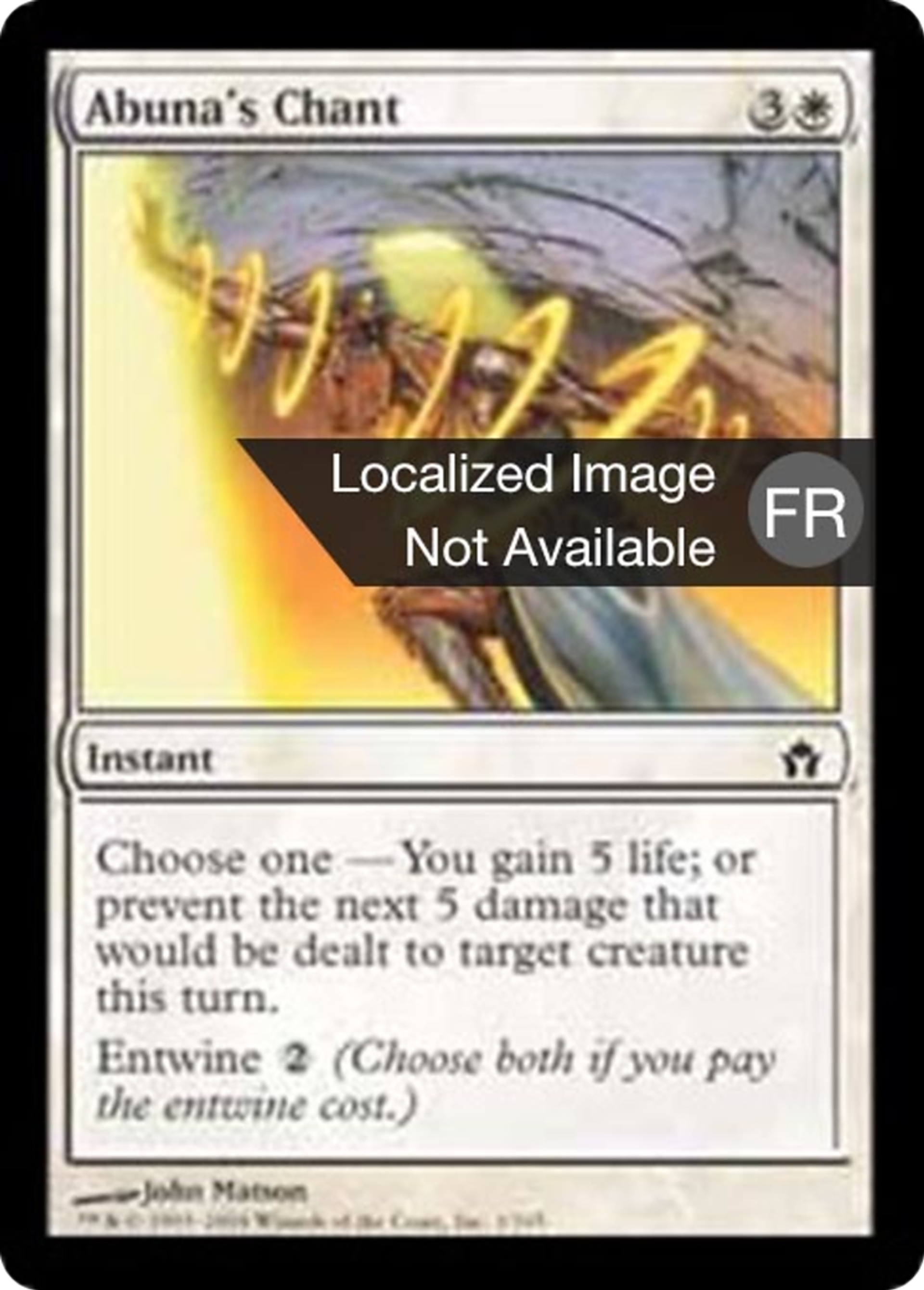 Chant de l'abuna — Fifth Dawn — Magic: The Gathering