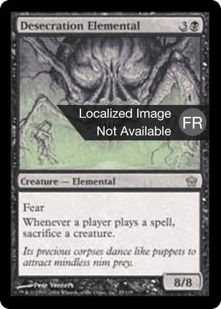 Élémental de profanation — Fifth Dawn — Magic: The Gathering