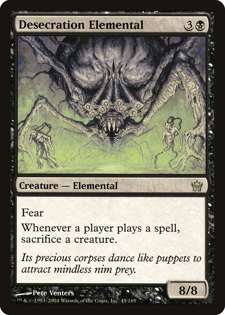 Desecration Elemental — Fifth Dawn — Magic: The Gathering