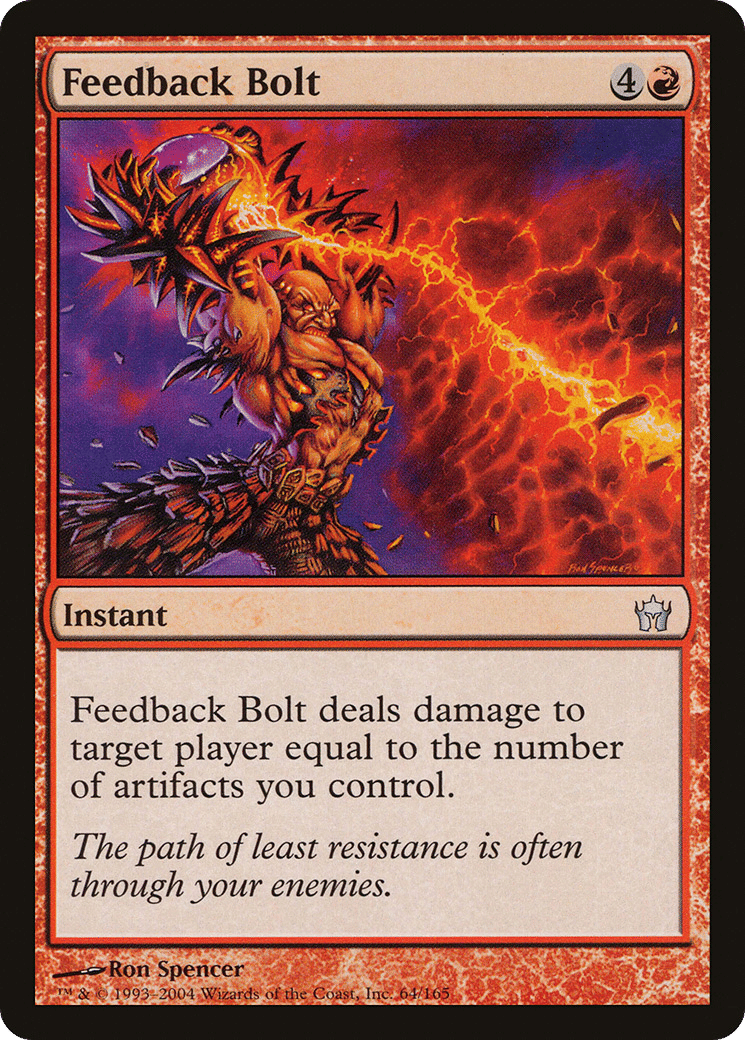 Feedback Bolt — Fifth Dawn — Magic: The Gathering