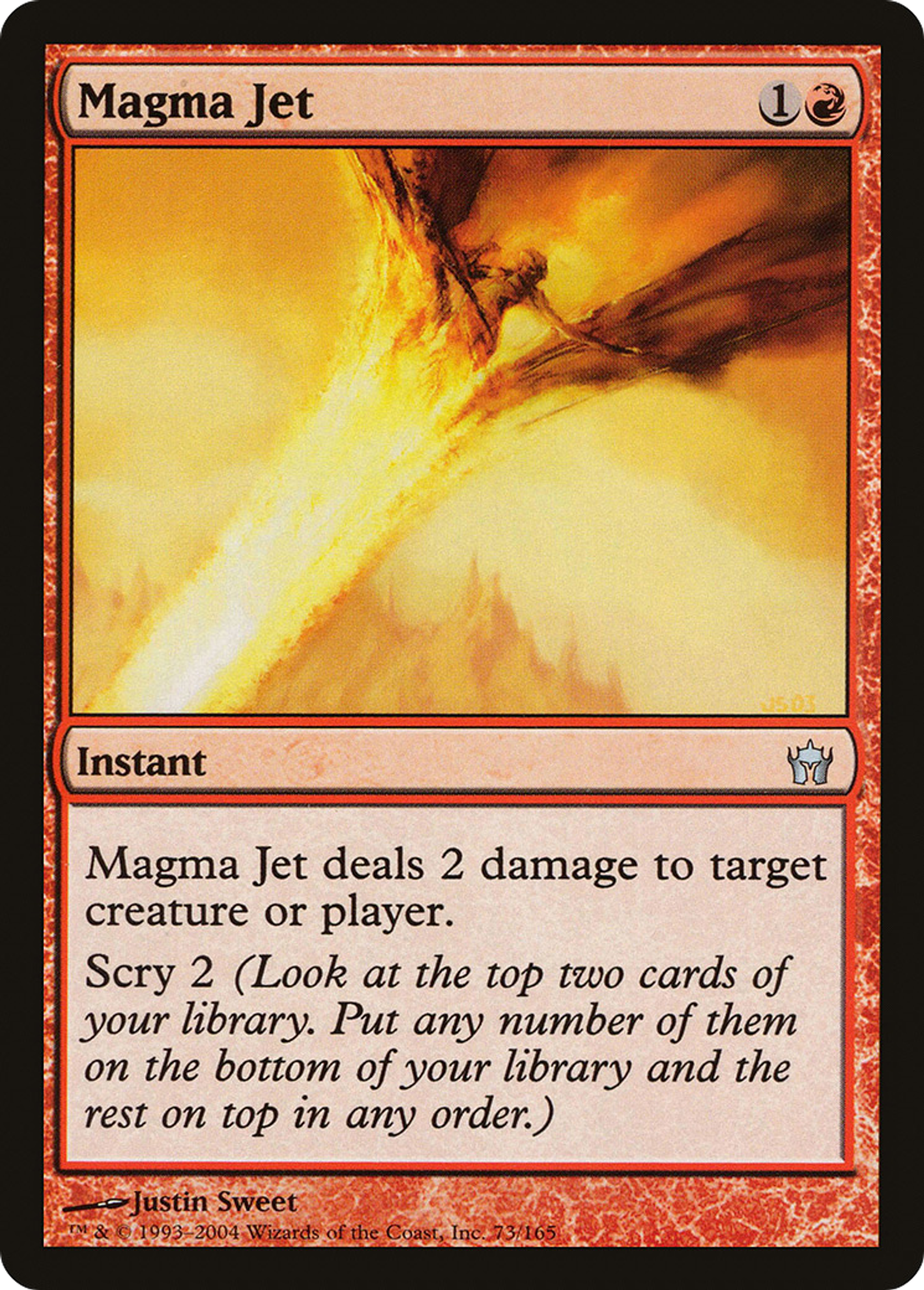 Jet de magma — Fifth Dawn — Magic: The Gathering