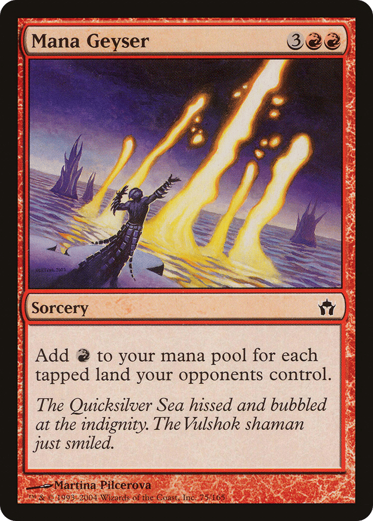 Geyser de mana — Fifth Dawn — Magic: The Gathering