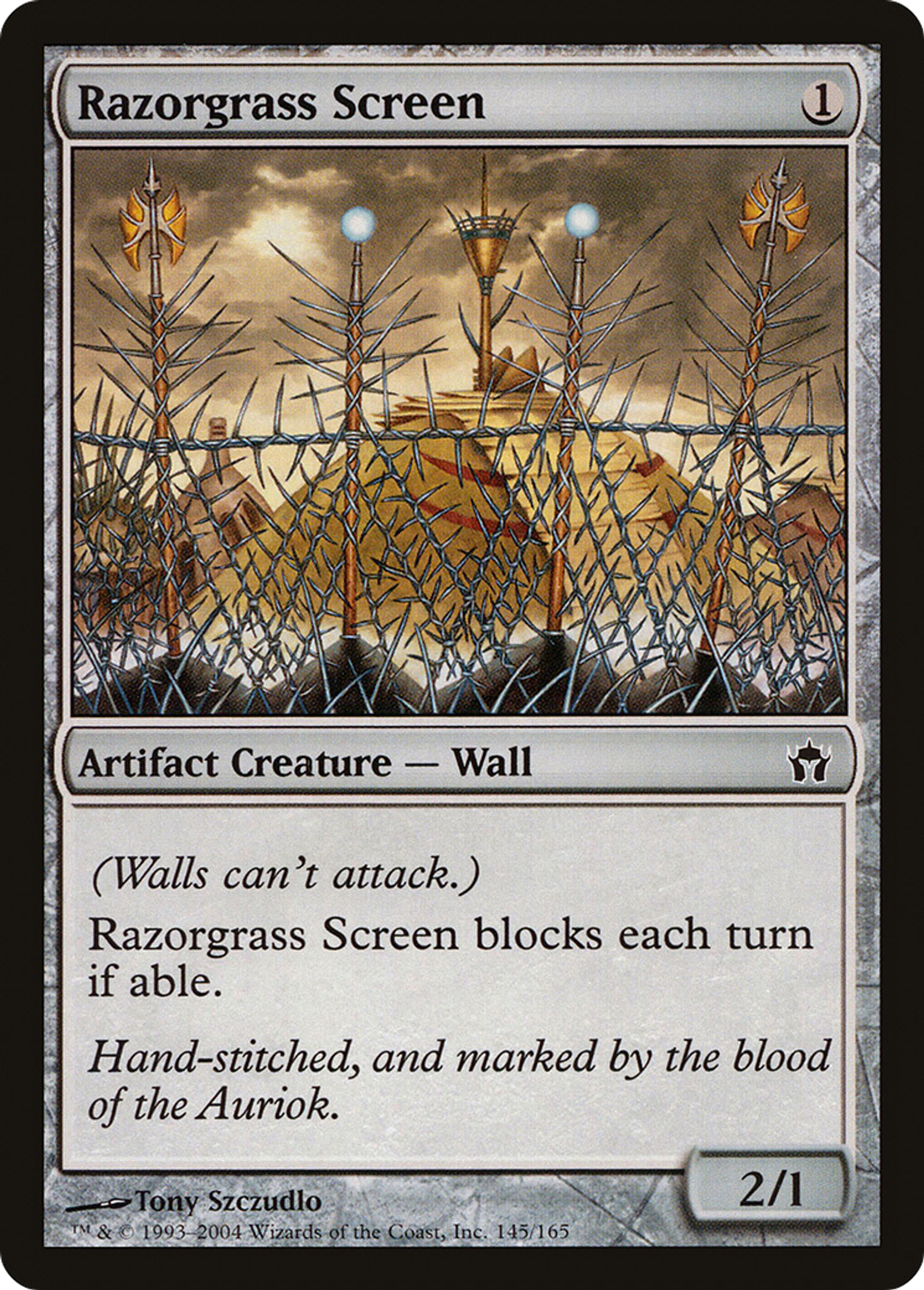 Paravent de rasherbe — Fifth Dawn — Magic: The Gathering