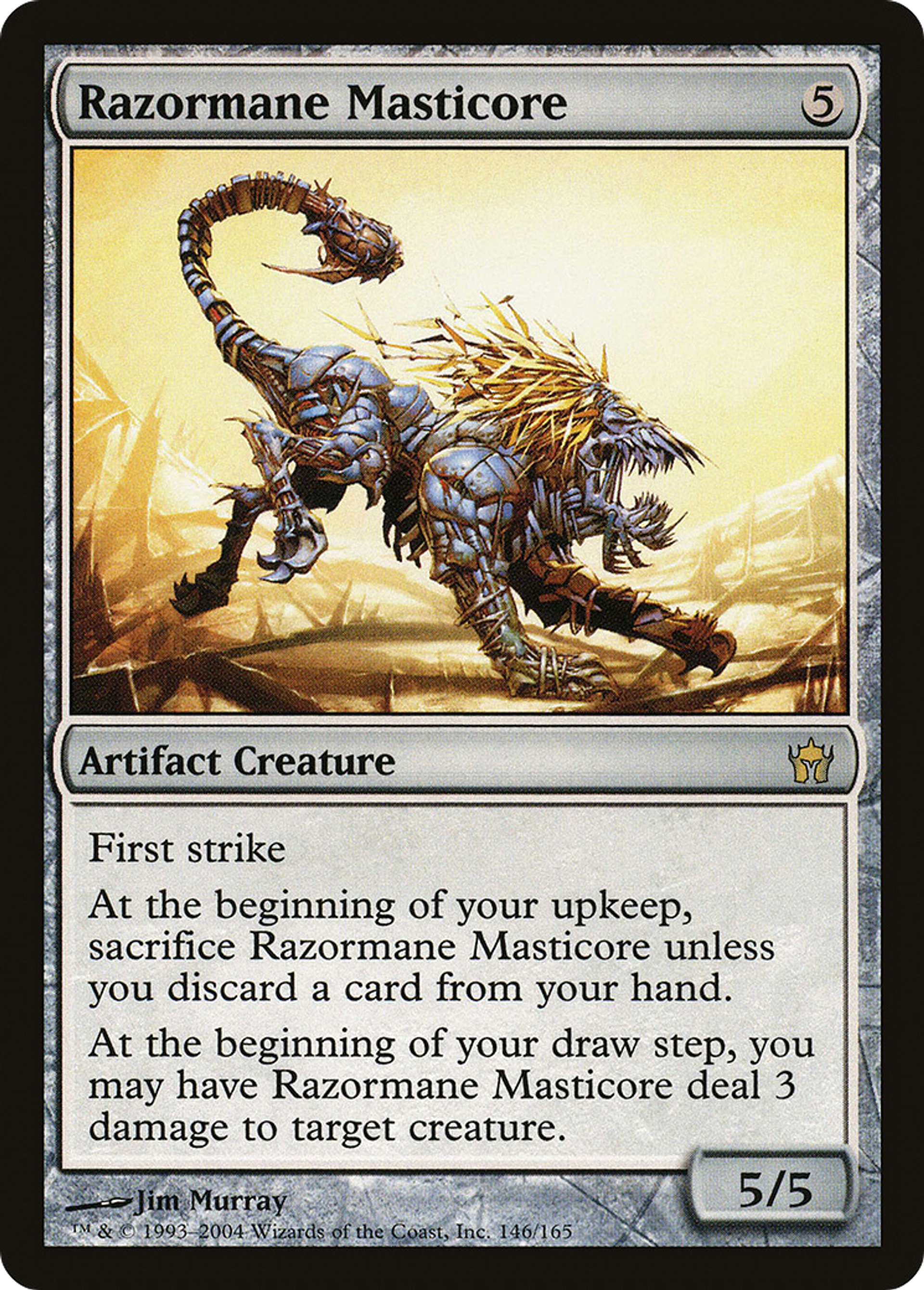 Masticore à crinière tranchante — Fifth Dawn — Magic: The Gathering