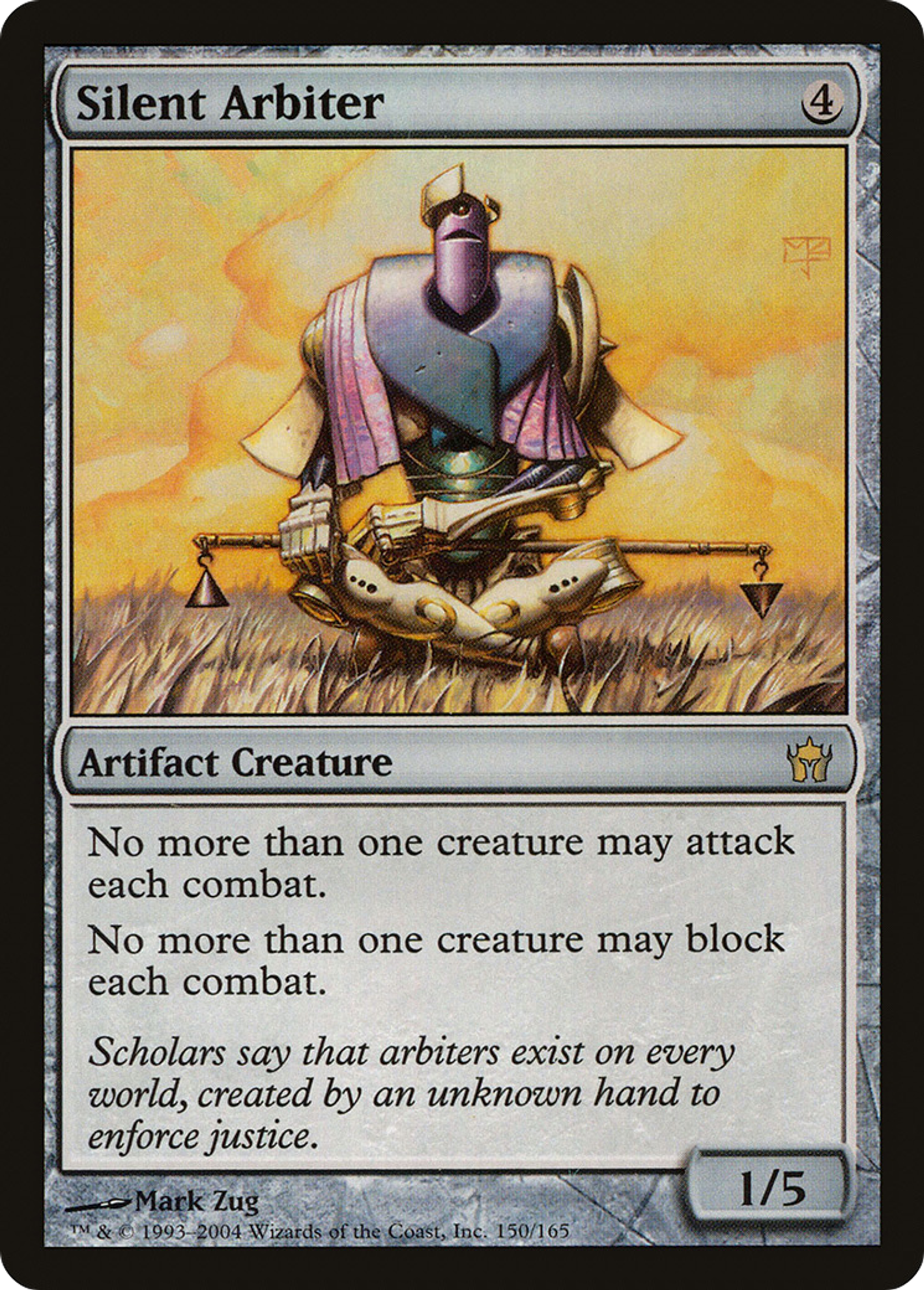 Silent Arbiter — Fifth Dawn — Magic: The Gathering
