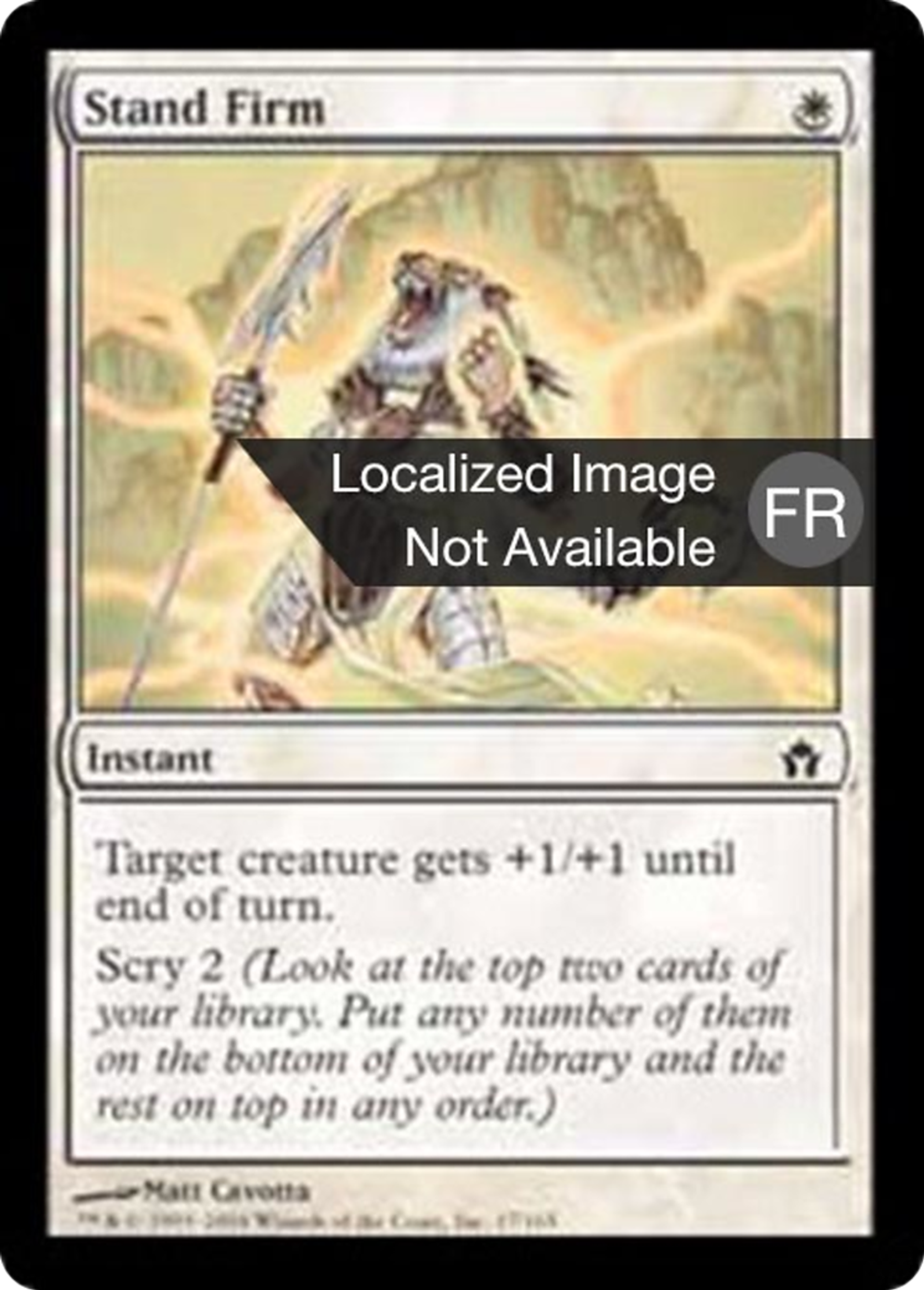 De pied ferme — Fifth Dawn — Magic: The Gathering