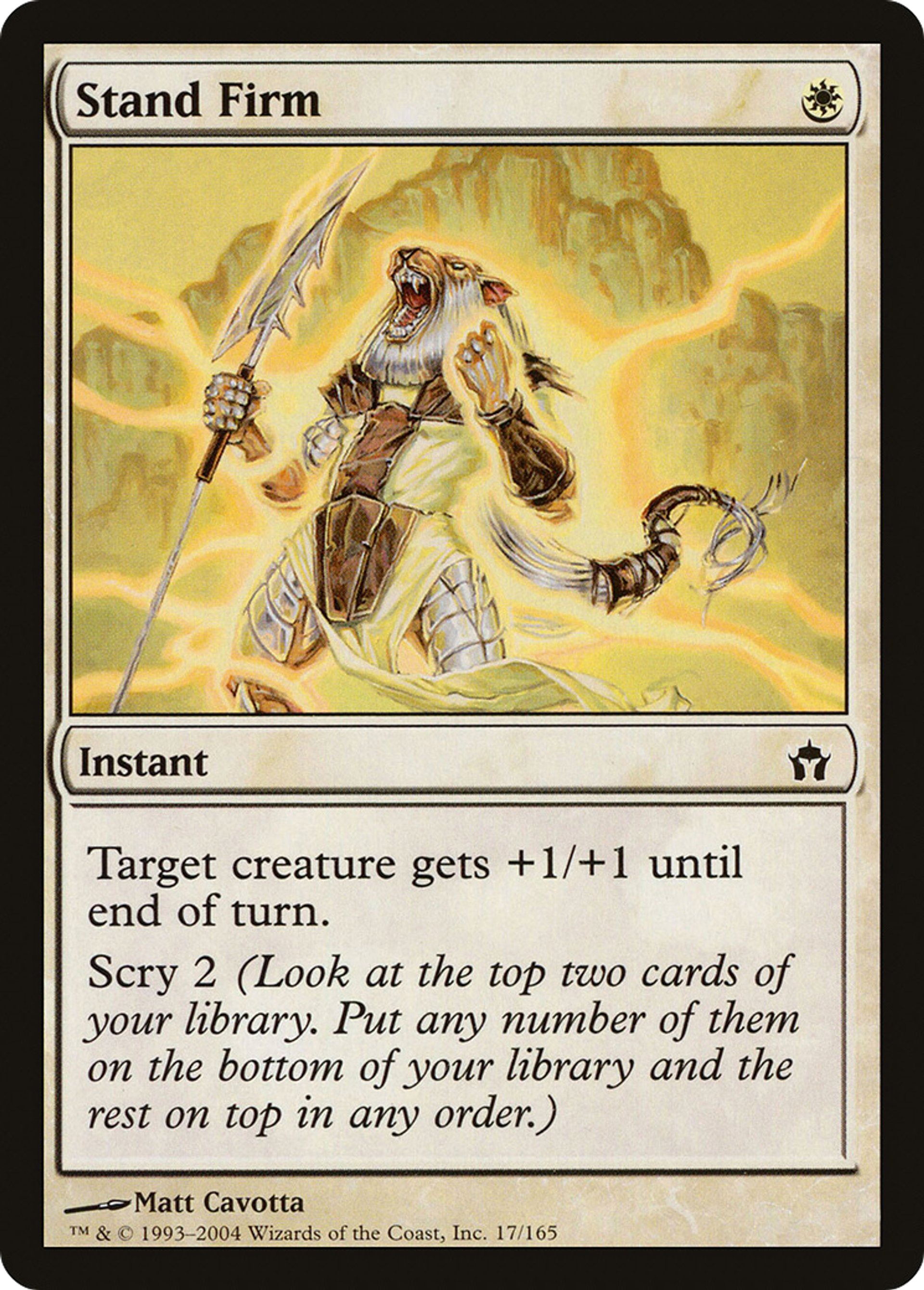 De pied ferme — Fifth Dawn — Magic: The Gathering