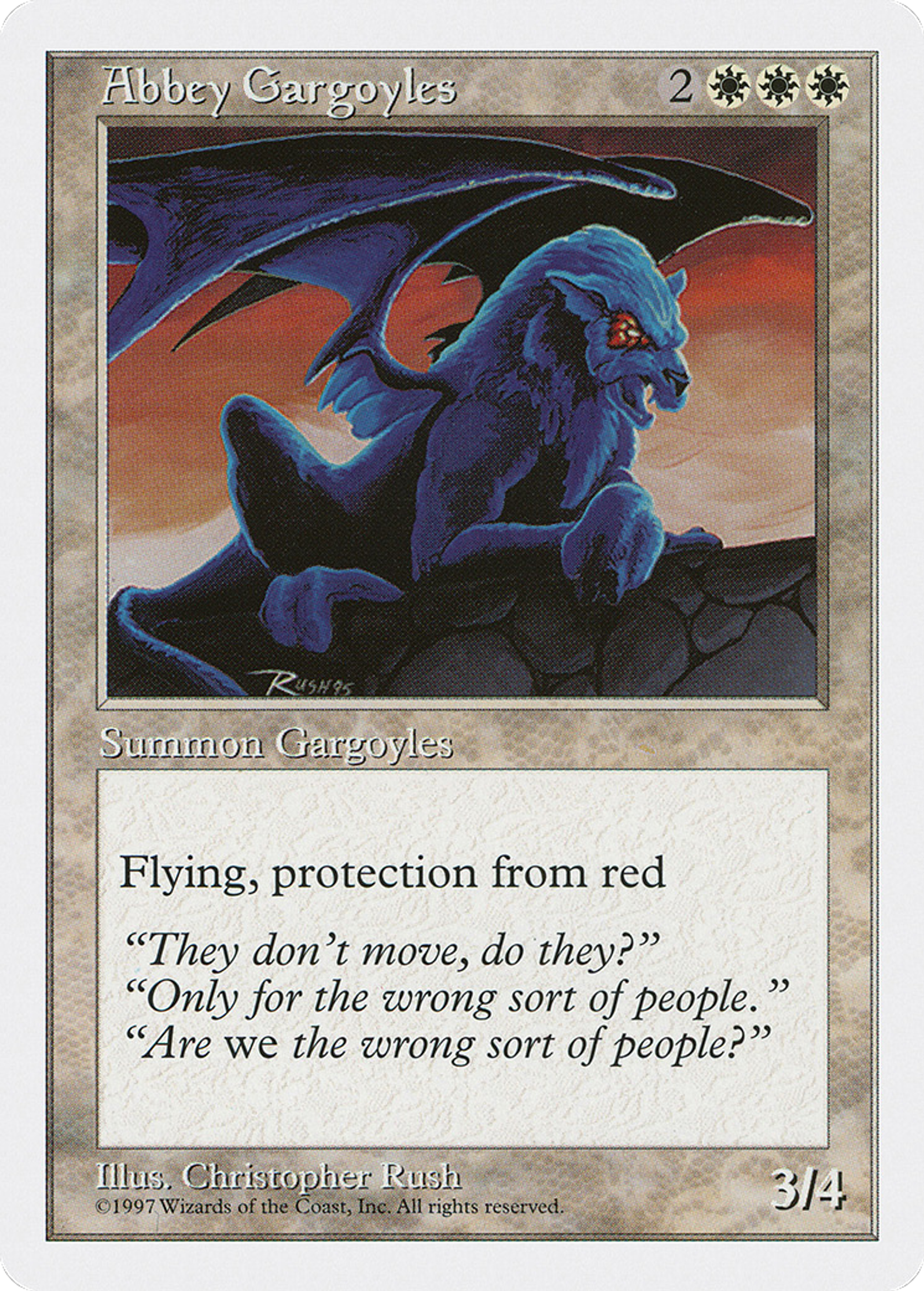 Abbey Gargoyles — Fifth Edition — Magic: The Gathering