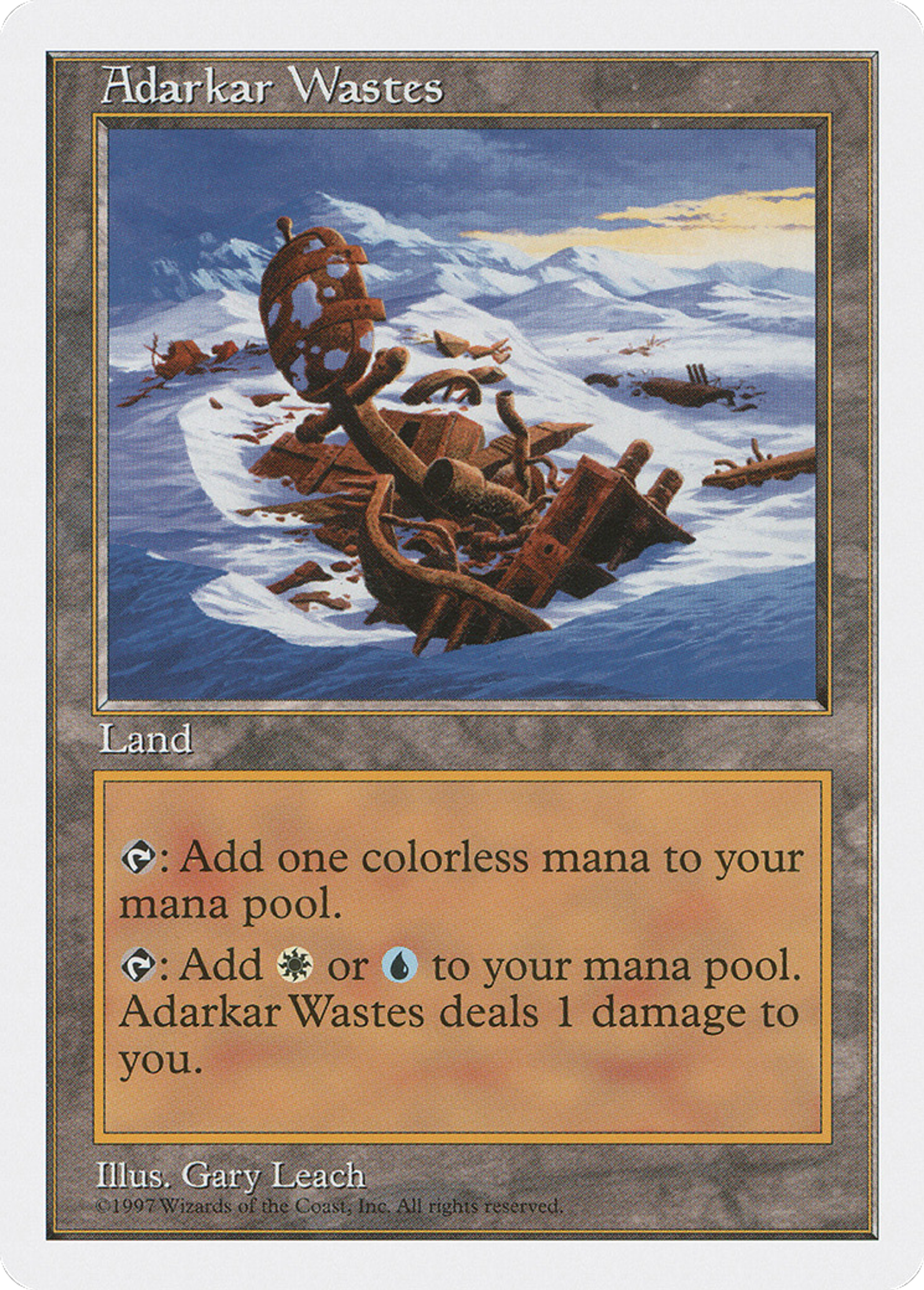 Adarkar Wastes — Fifth Edition — Magic: The Gathering