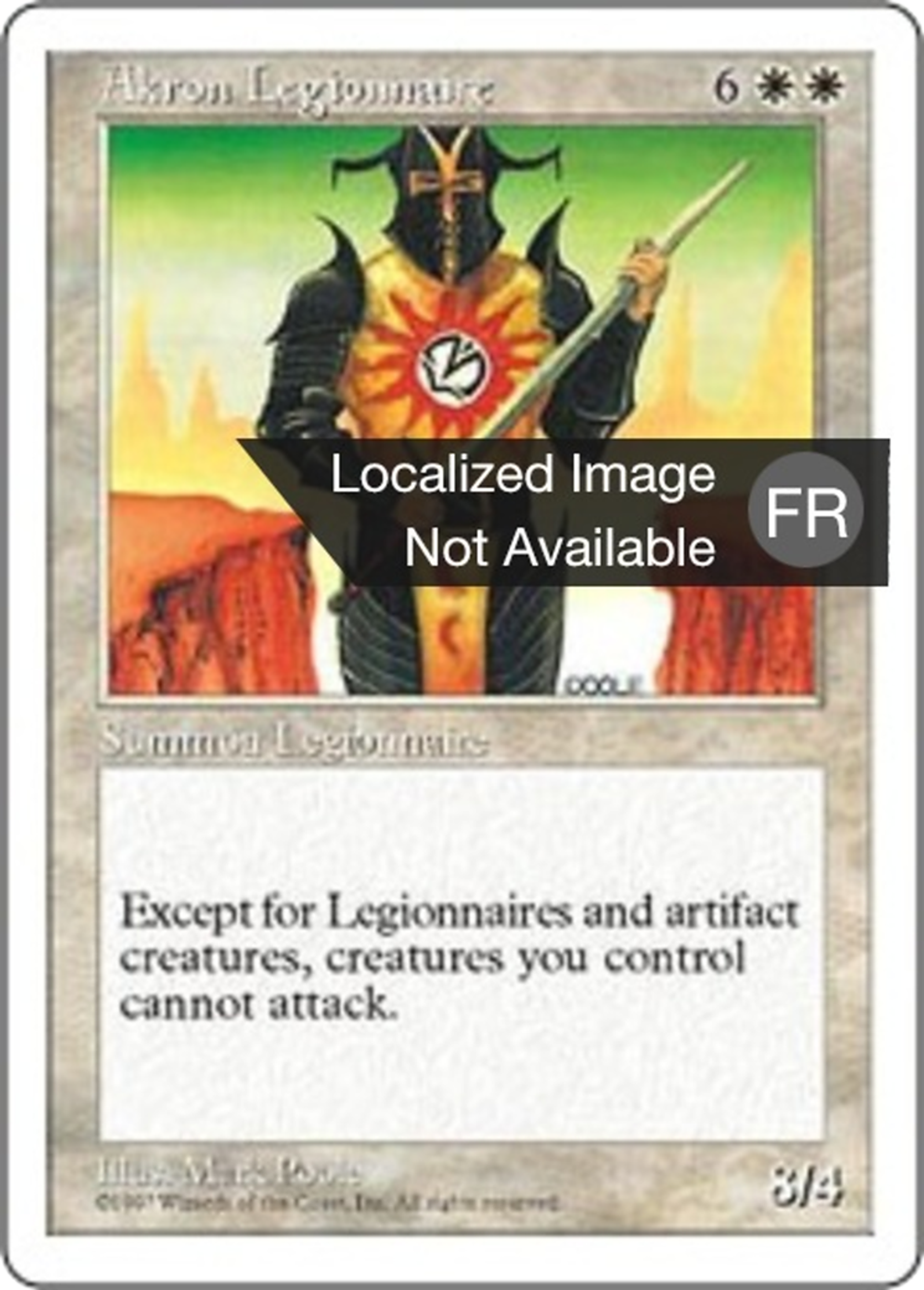 Légionnaire d'Akron — Fifth Edition — Magic: The Gathering