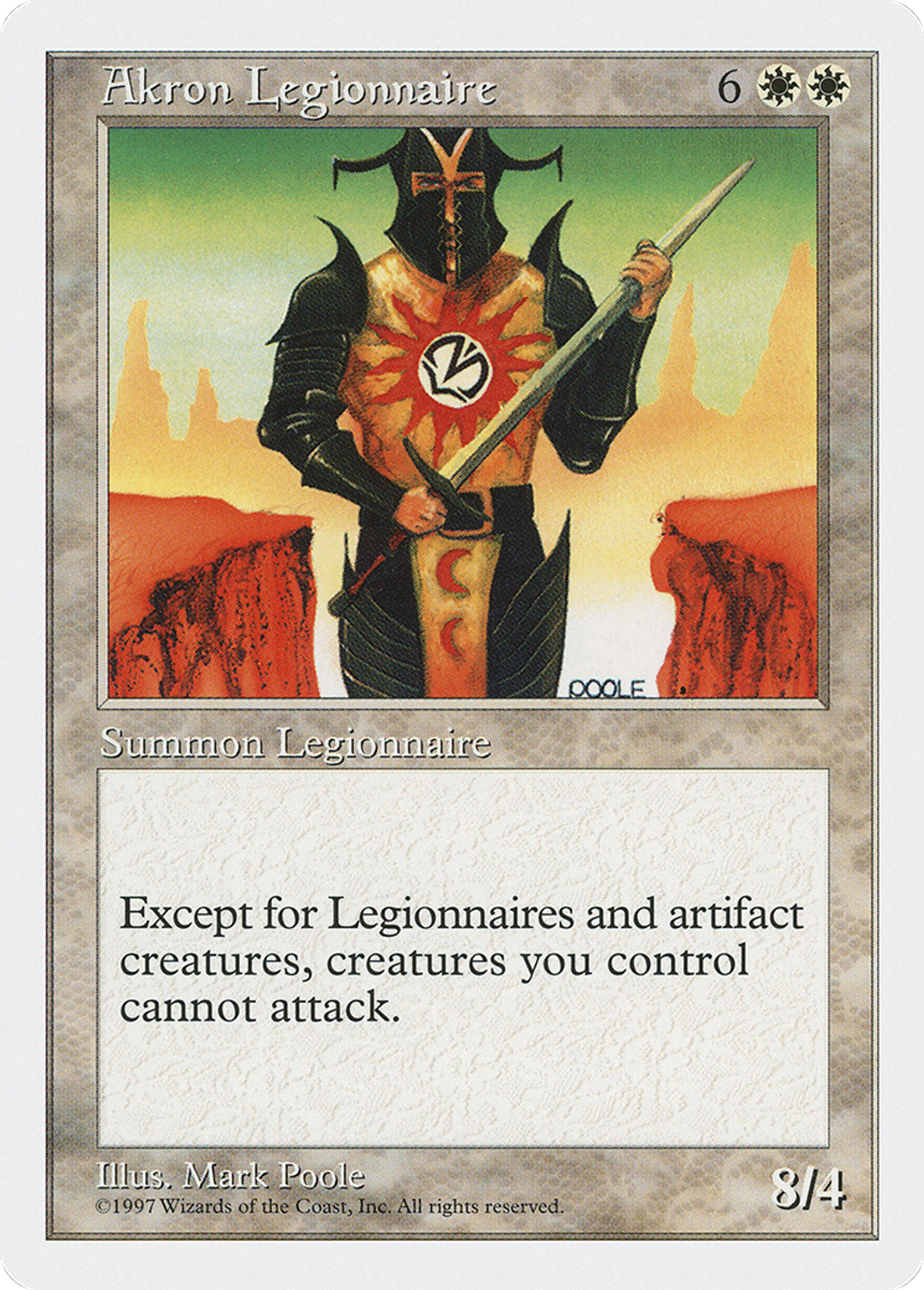 Akron Legionnaire — Fifth Edition — Magic: The Gathering