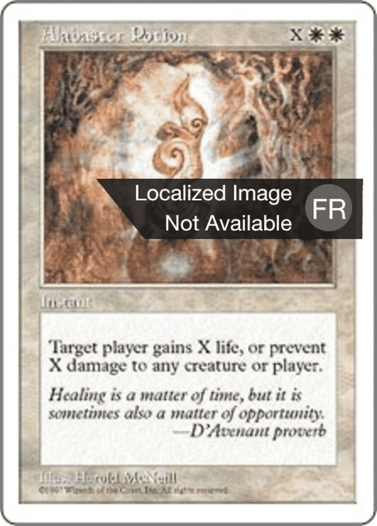 Potion d'albâtre — Fifth Edition — Magic: The Gathering