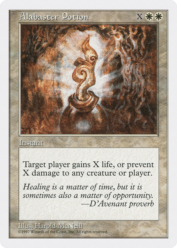 Alabaster Potion — Fifth Edition — Magic: The Gathering