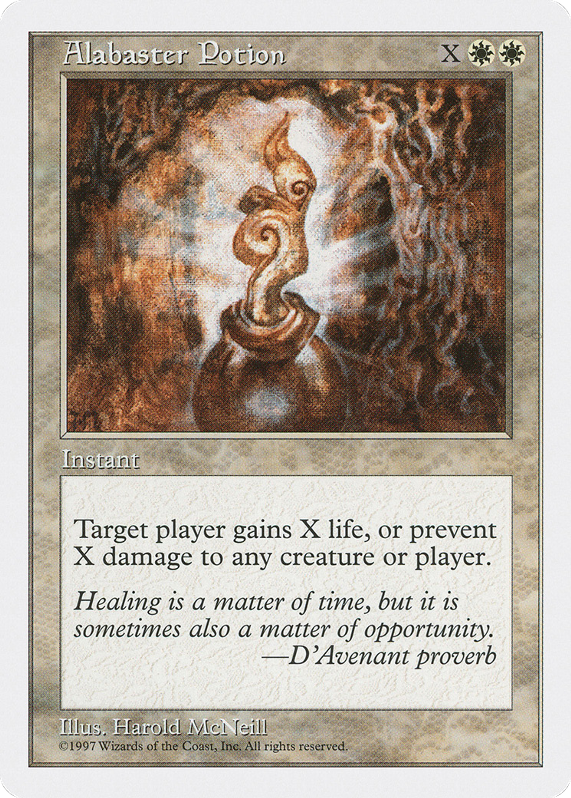 Alabaster Potion — Fifth Edition — Magic: The Gathering