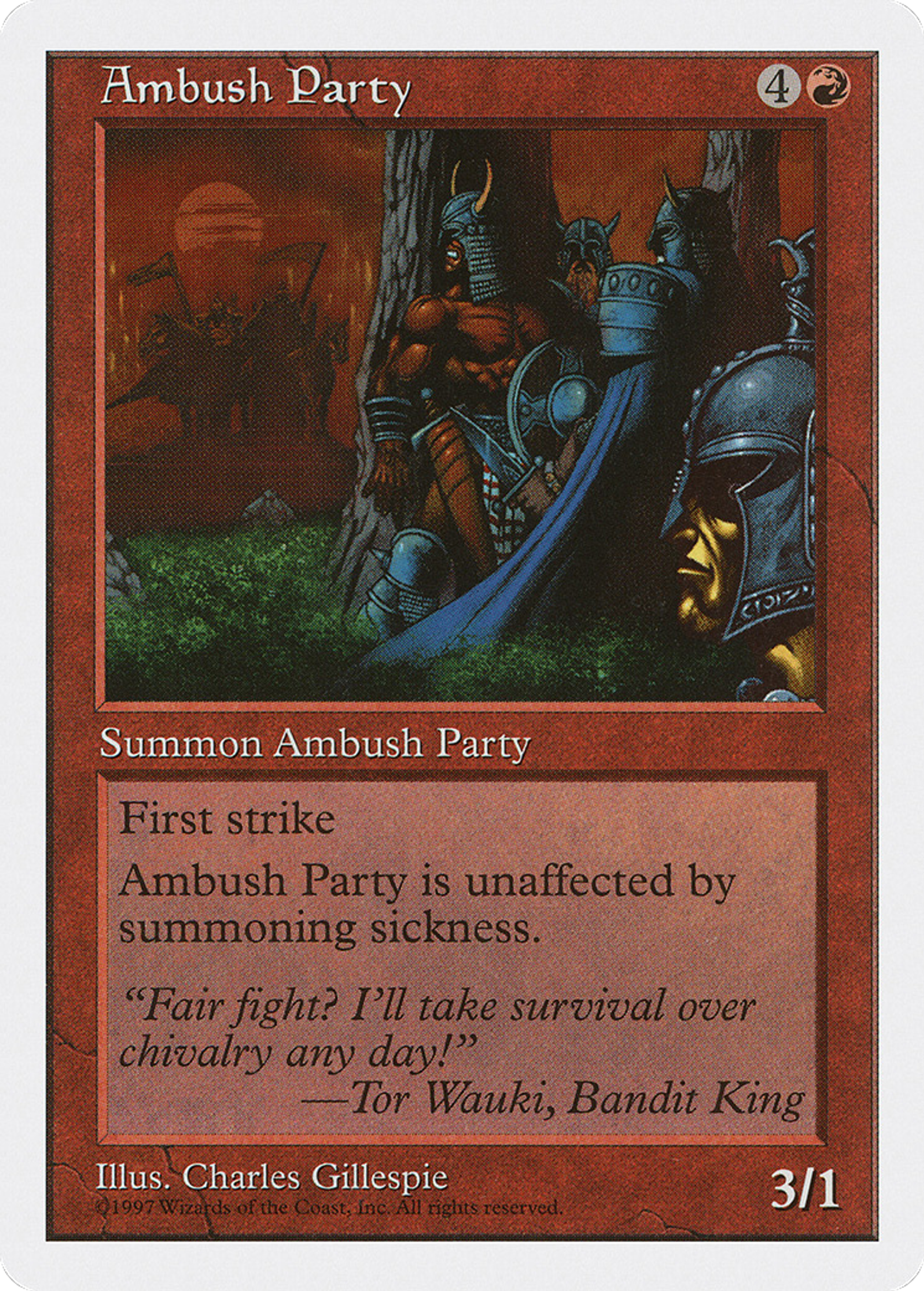 Ambush Party — Fifth Edition — Magic: The Gathering