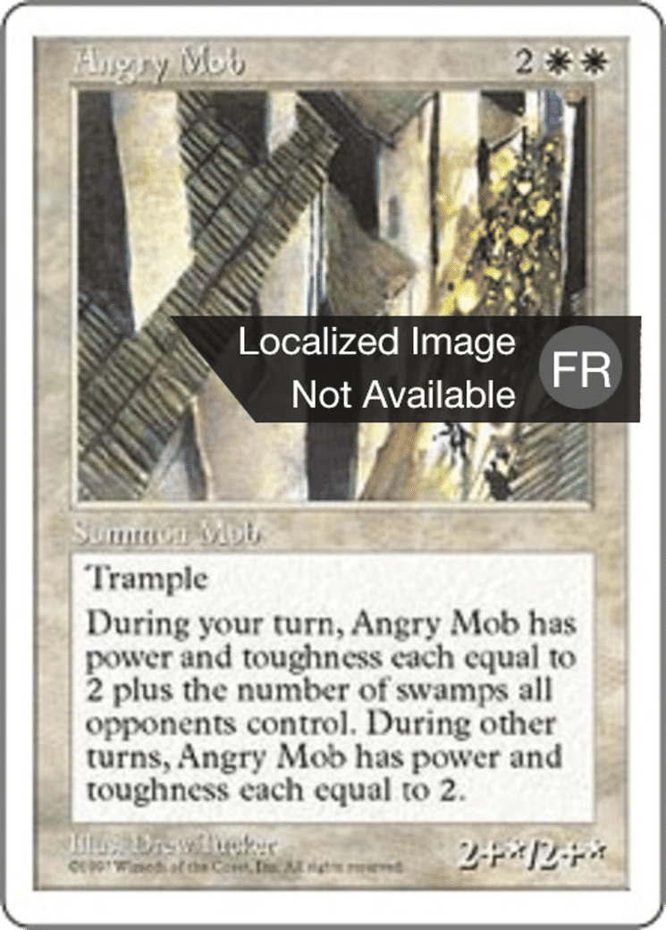 Foule en colère — Fifth Edition — Magic: The Gathering