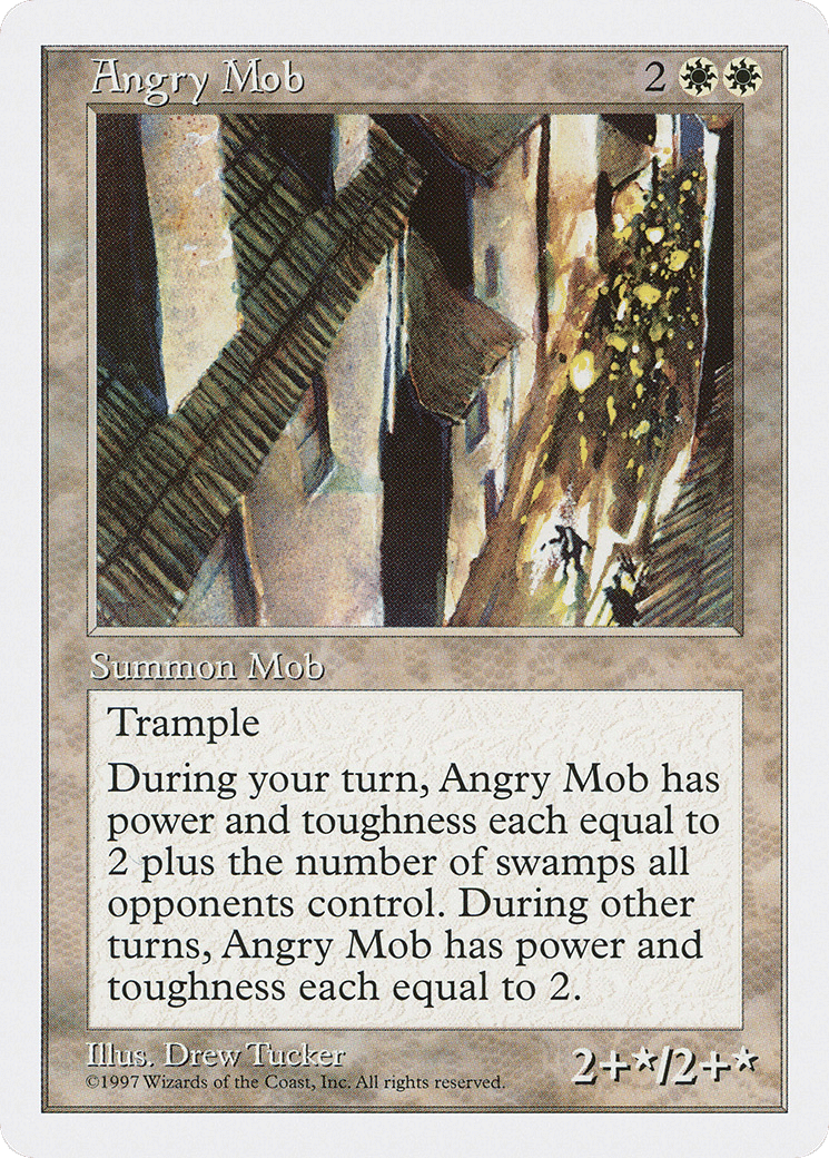 Angry Mob — Fifth Edition — Magic: The Gathering