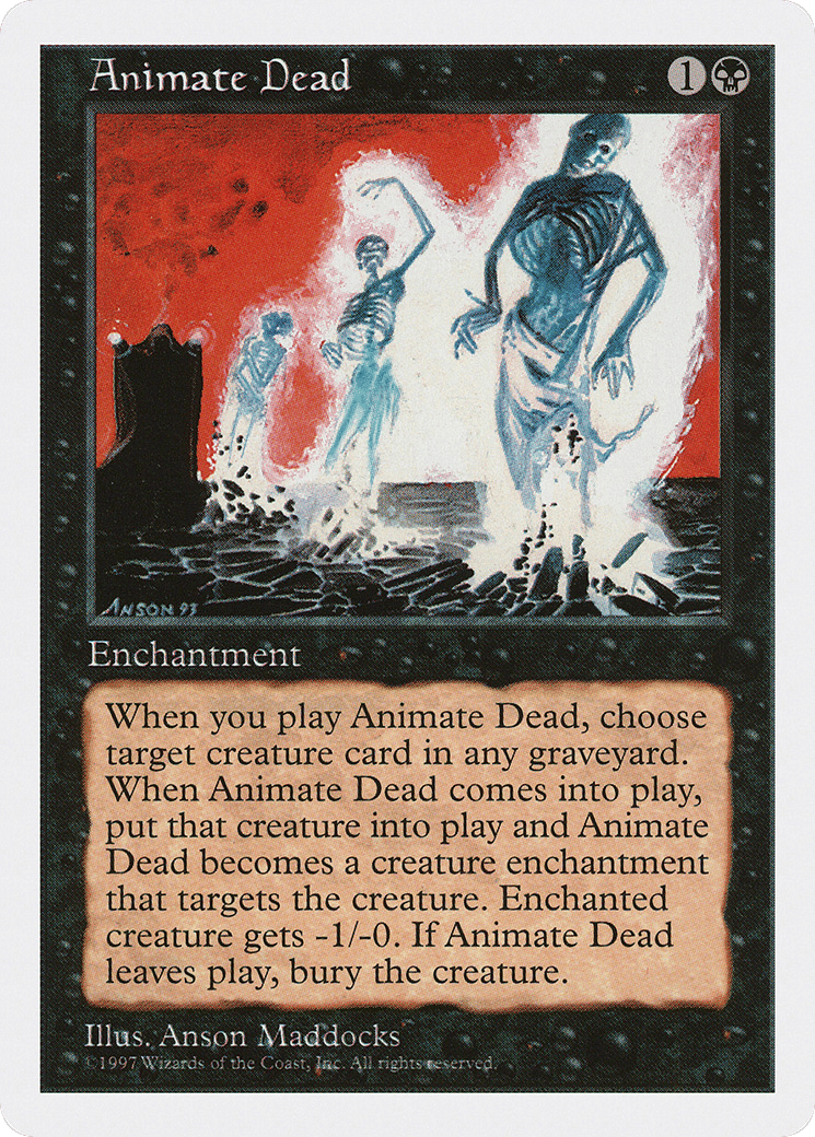 Animate Dead — Fifth Edition — Magic: The Gathering