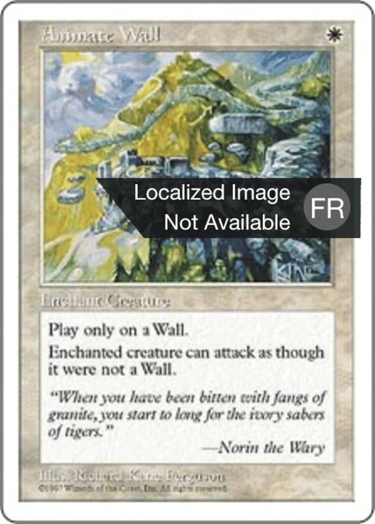 Animation de mur — Fifth Edition — Magic: The Gathering