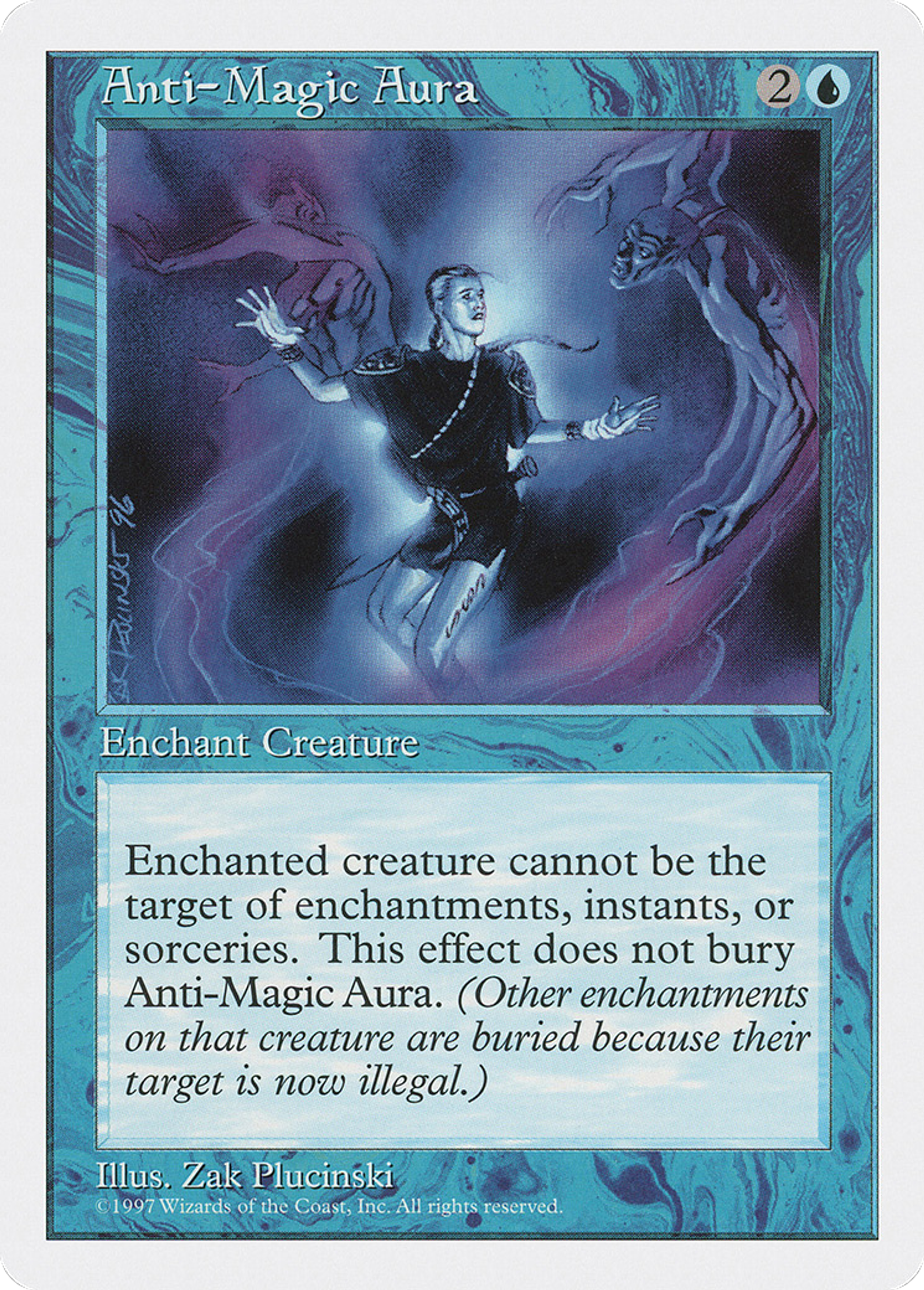 Anti-Magic Aura — Fifth Edition — Magic: The Gathering