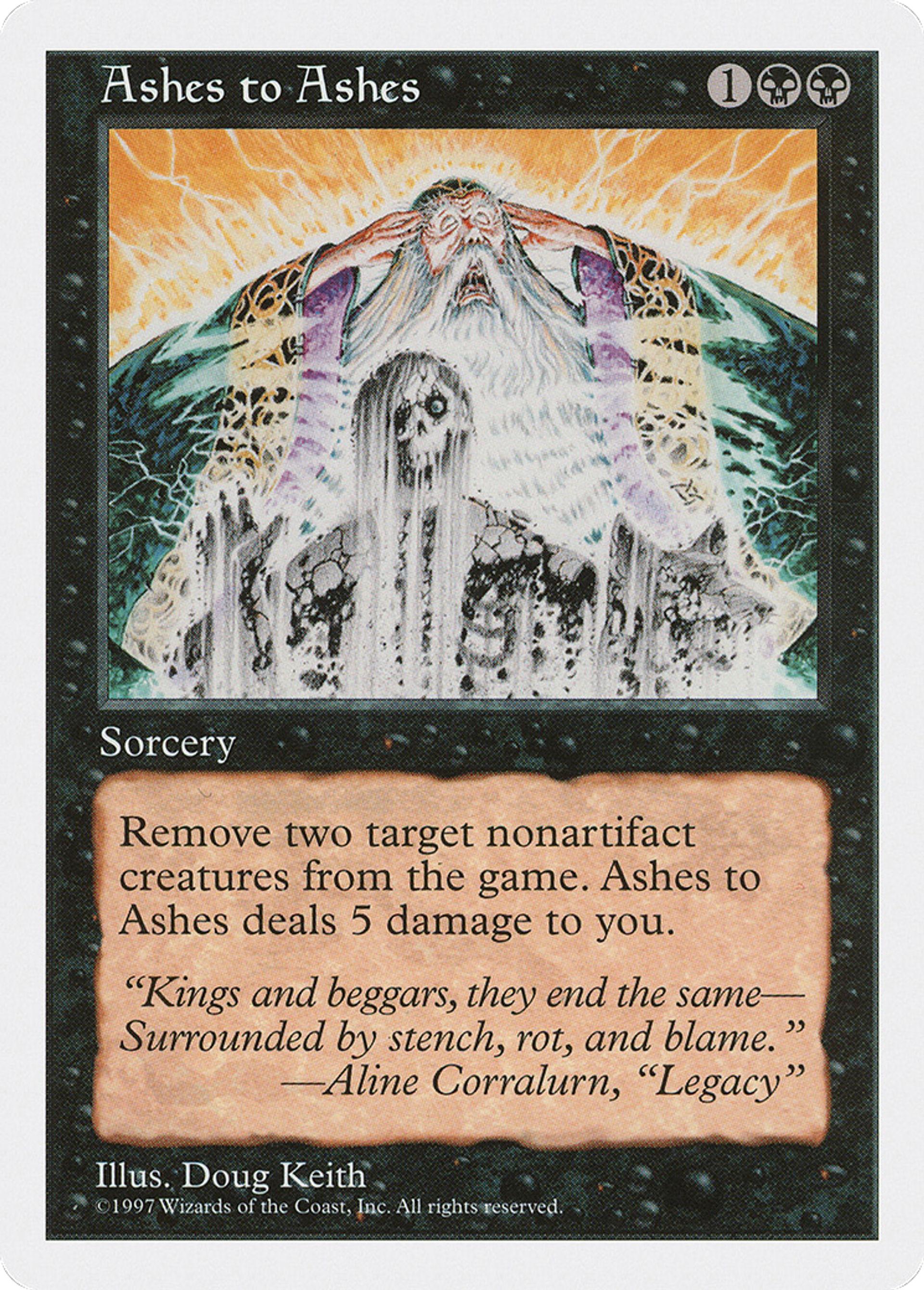Ashes to Ashes — Fifth Edition — Magic: The Gathering
