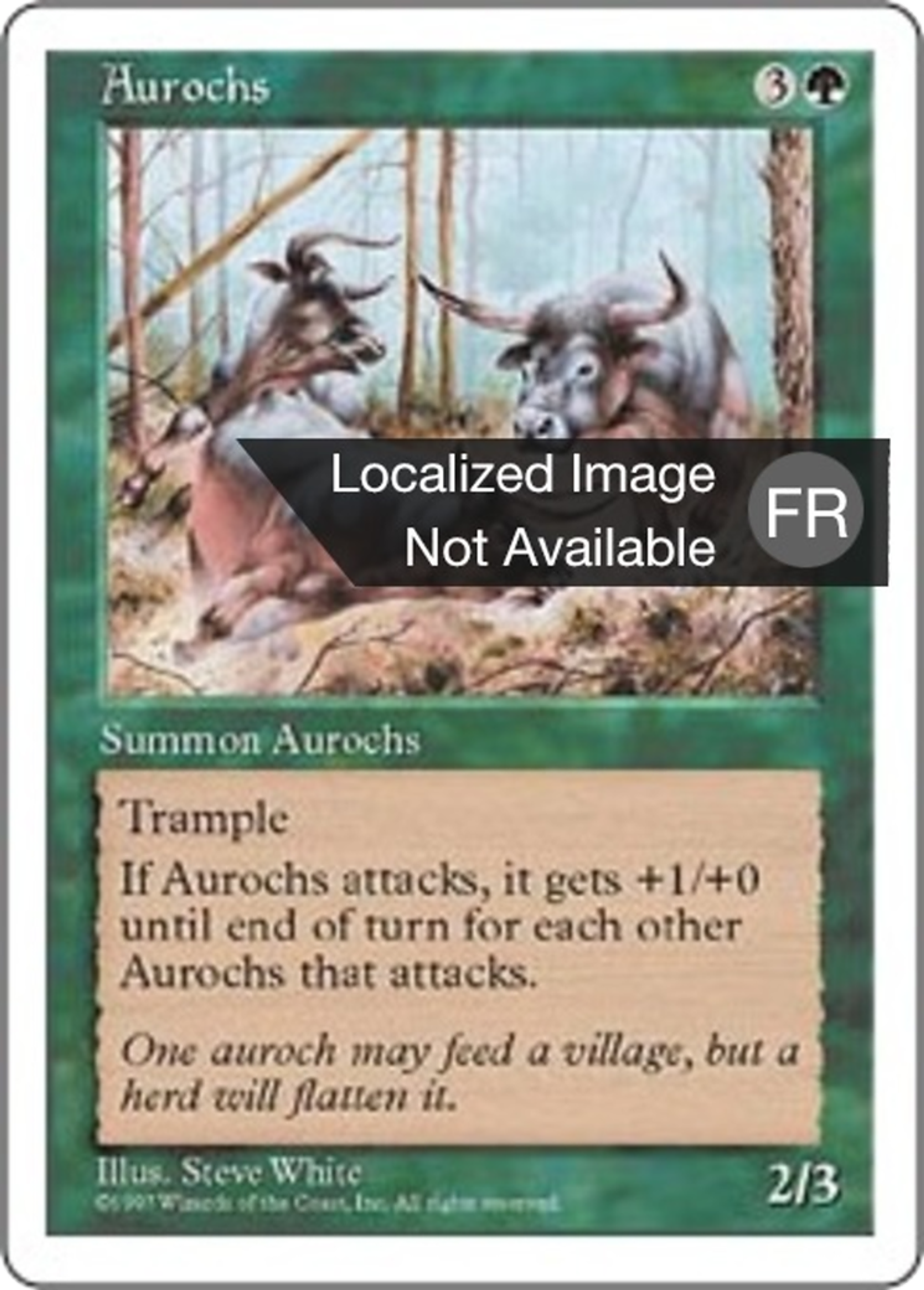 Aurochs — Fifth Edition — Magic: The Gathering