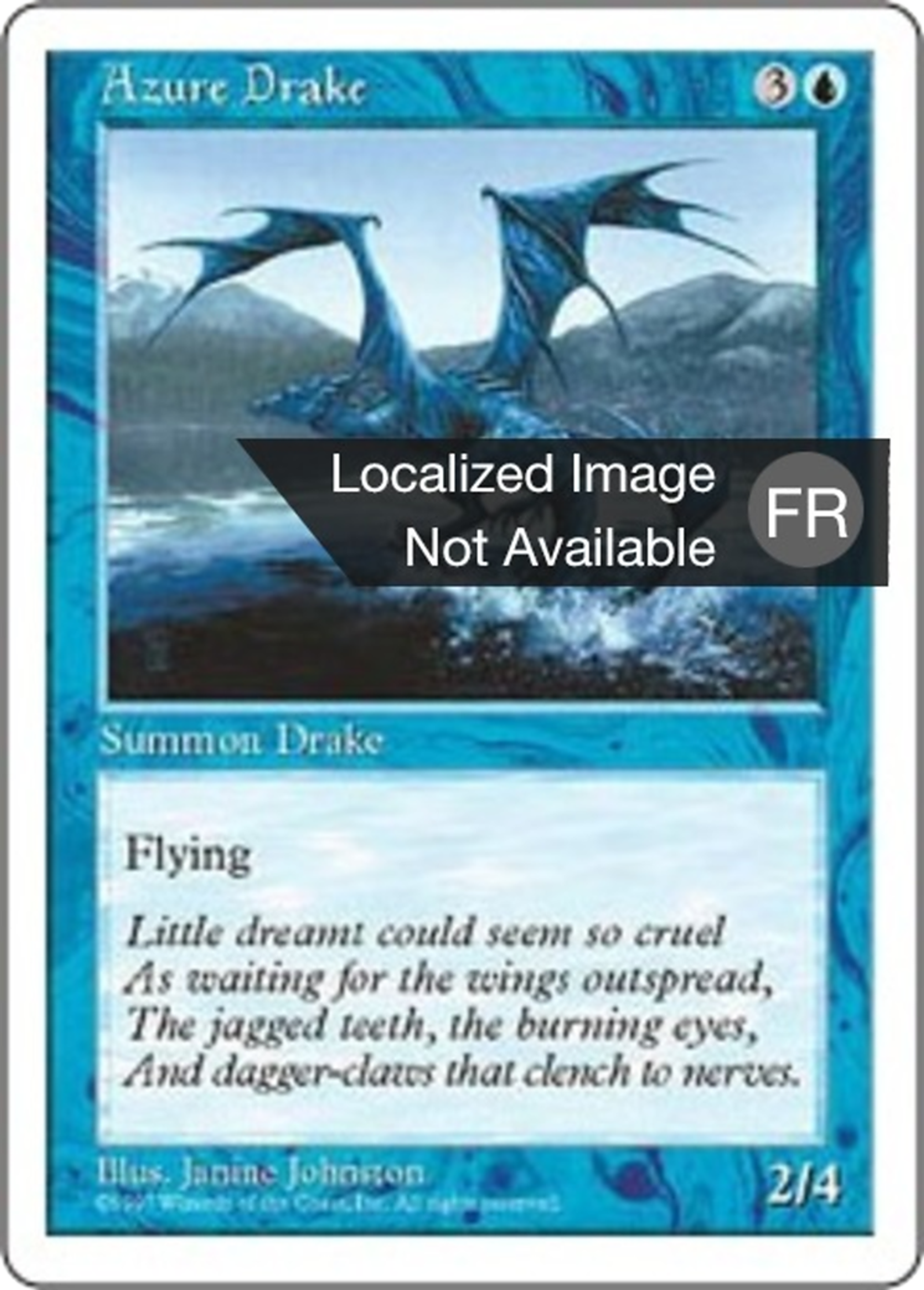 Drakôn d'azur — Fifth Edition — Magic: The Gathering