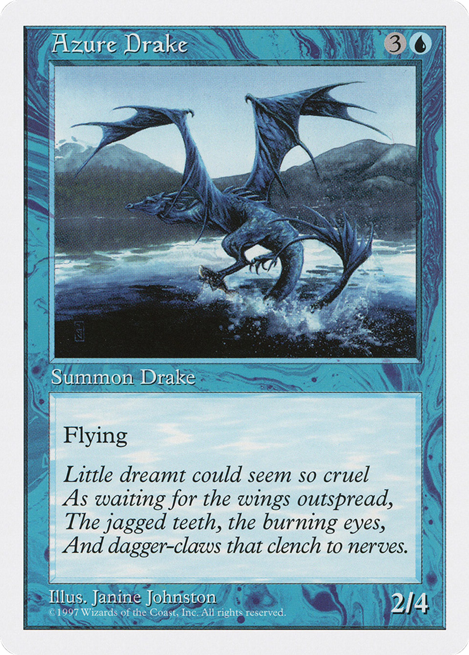 Azure Drake — Fifth Edition — Magic: The Gathering