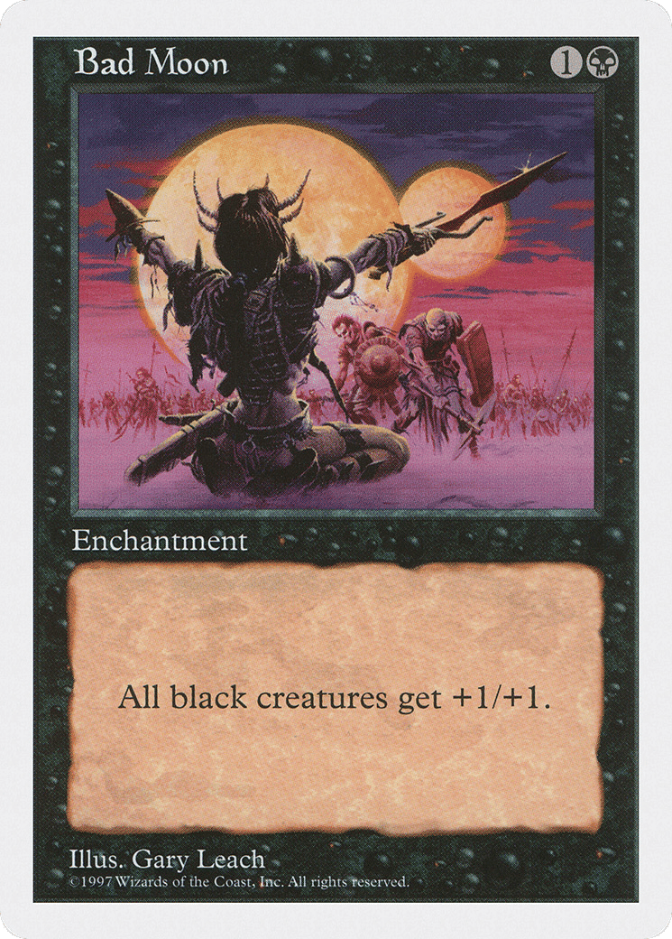 Bad Moon — Fifth Edition — Magic: The Gathering