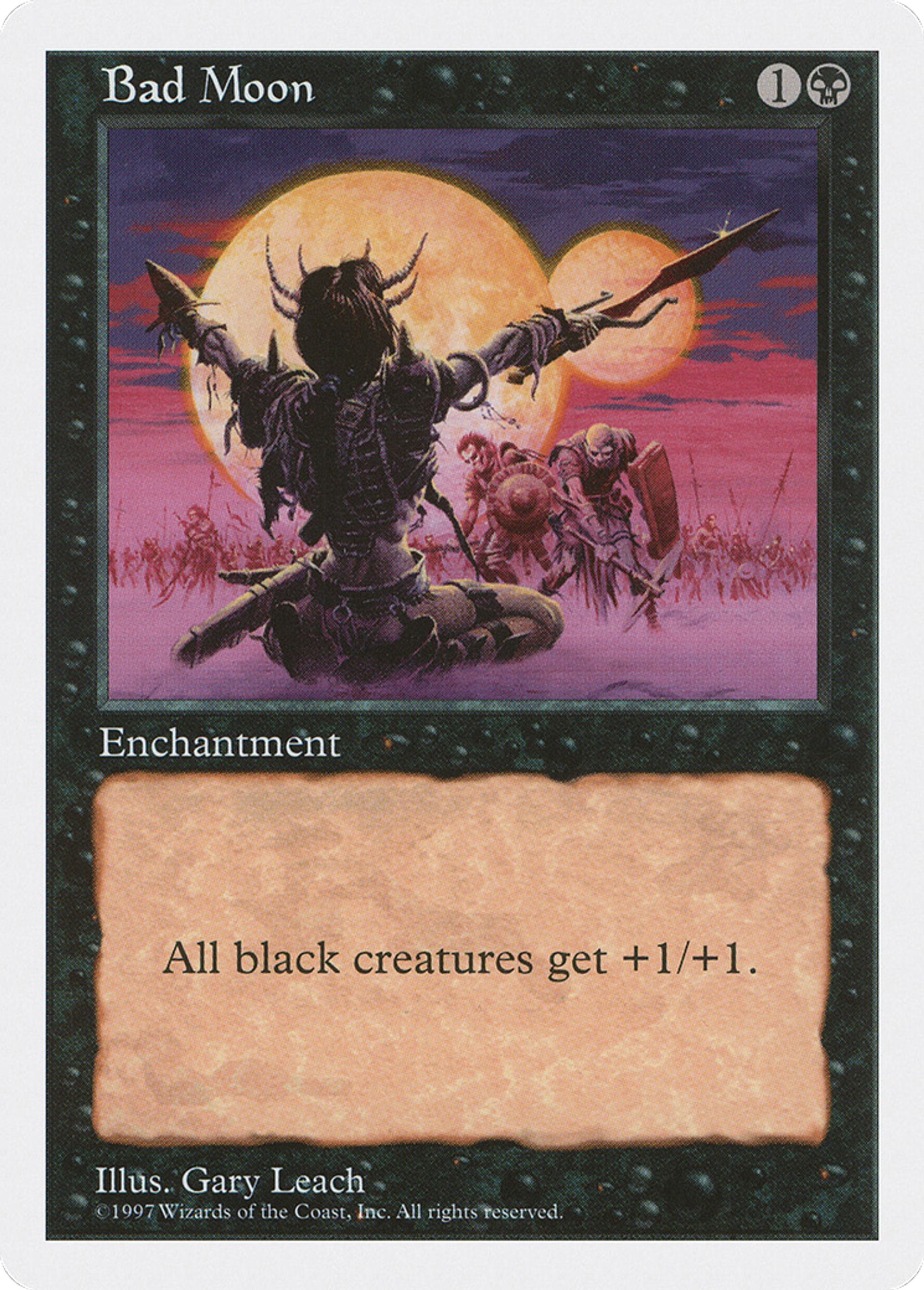 Bad Moon — Fifth Edition — Magic: The Gathering