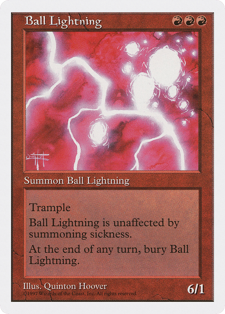 Ball Lightning — Fifth Edition — Magic: The Gathering