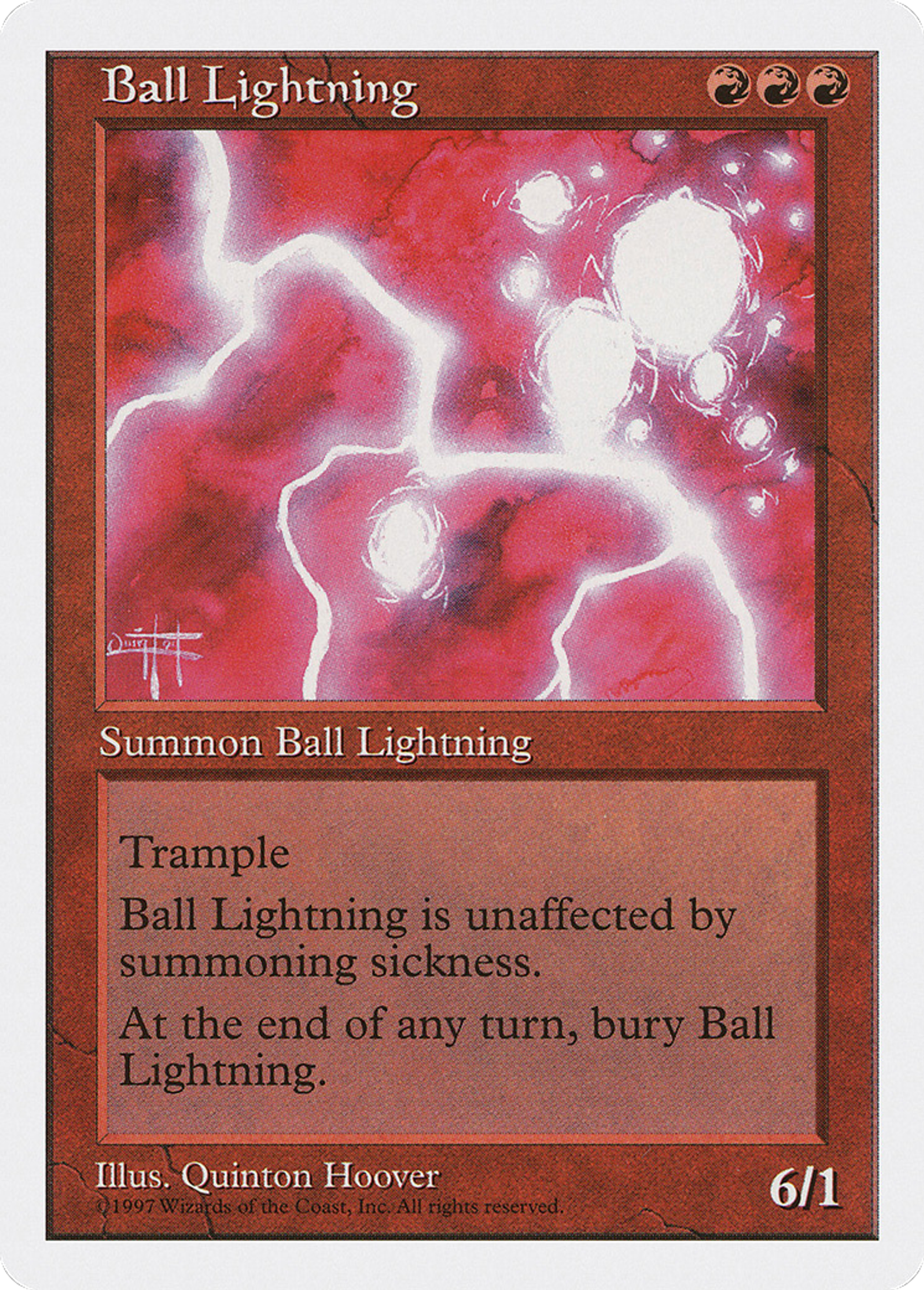 Ball Lightning — Fifth Edition — Magic: The Gathering