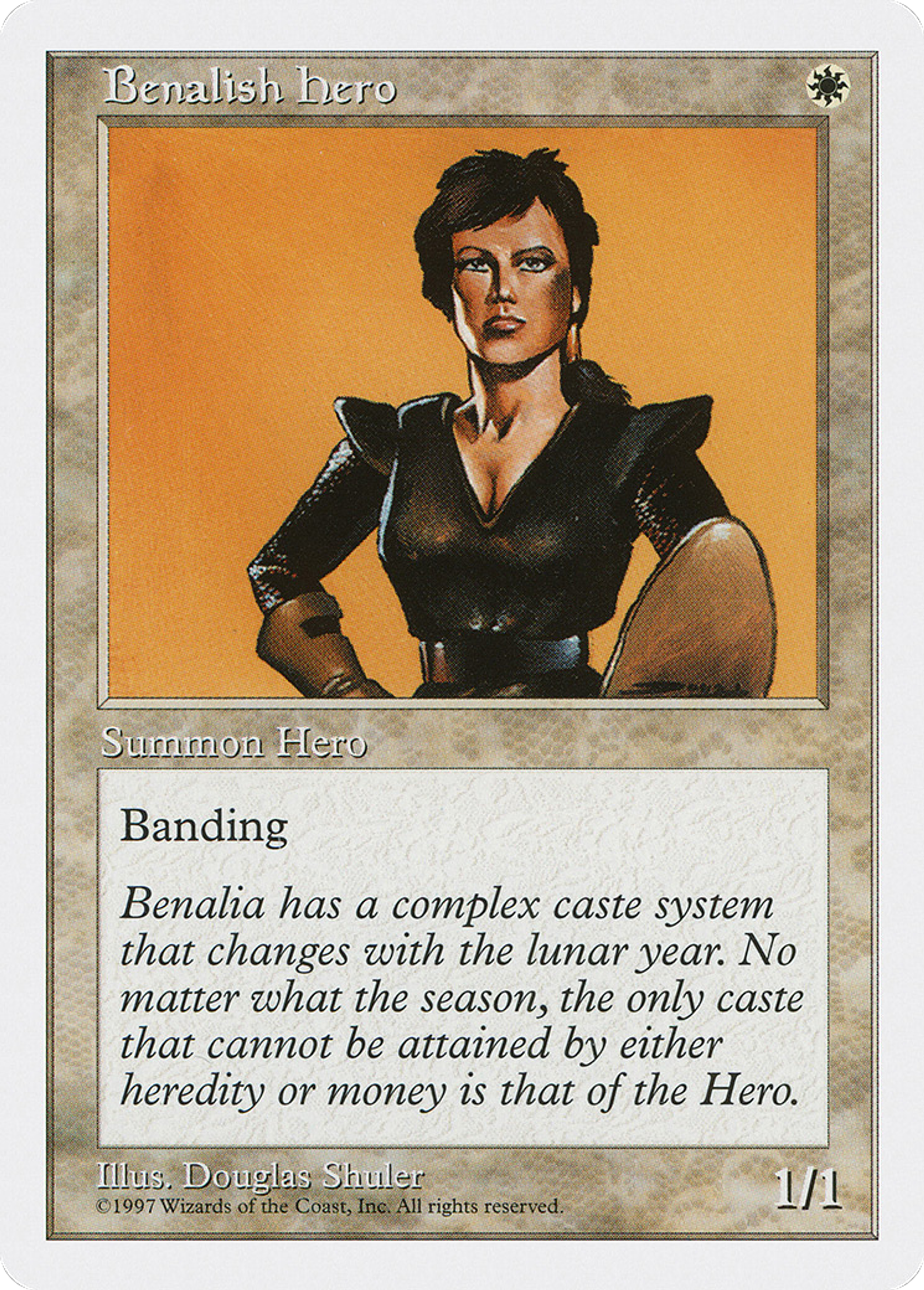Benalish Hero — Fifth Edition — Magic: The Gathering